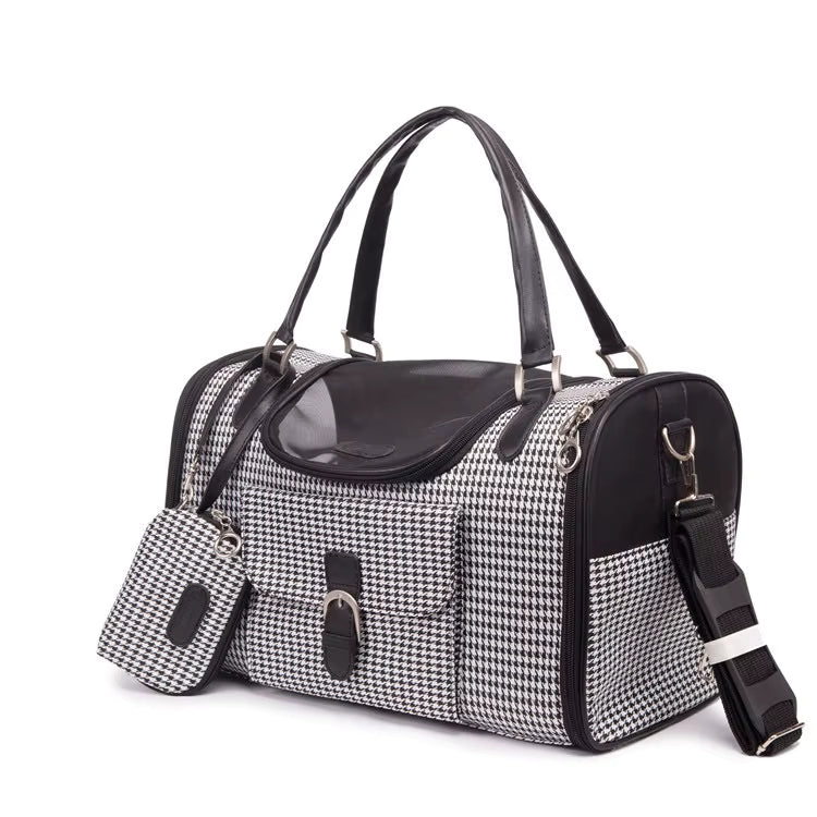 Luxury Crocodile-Embossed Pet Carrier