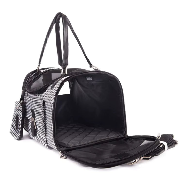 Luxury Crocodile-Embossed Pet Carrier