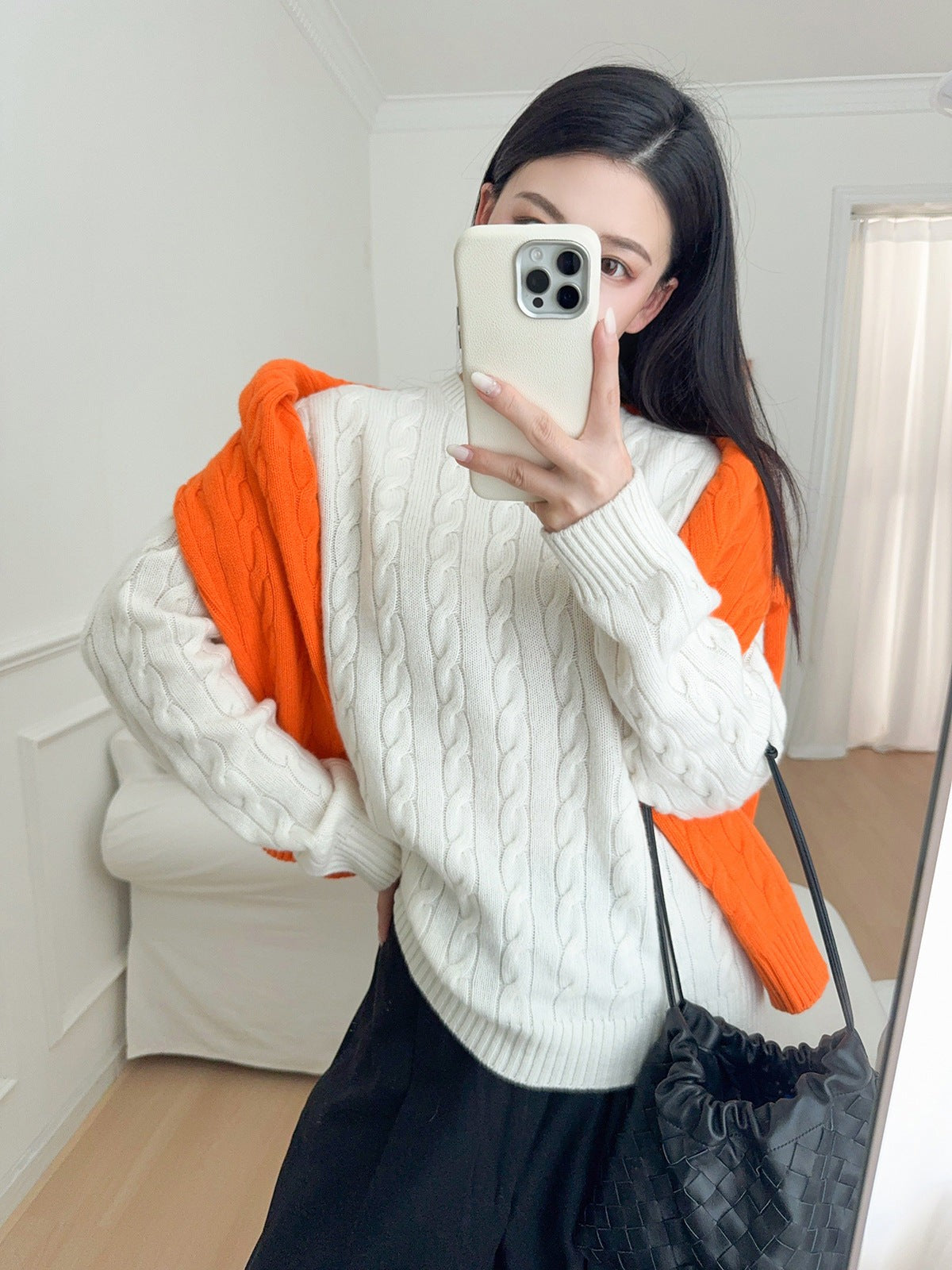 Artisan Cable Knit Wool Pullover