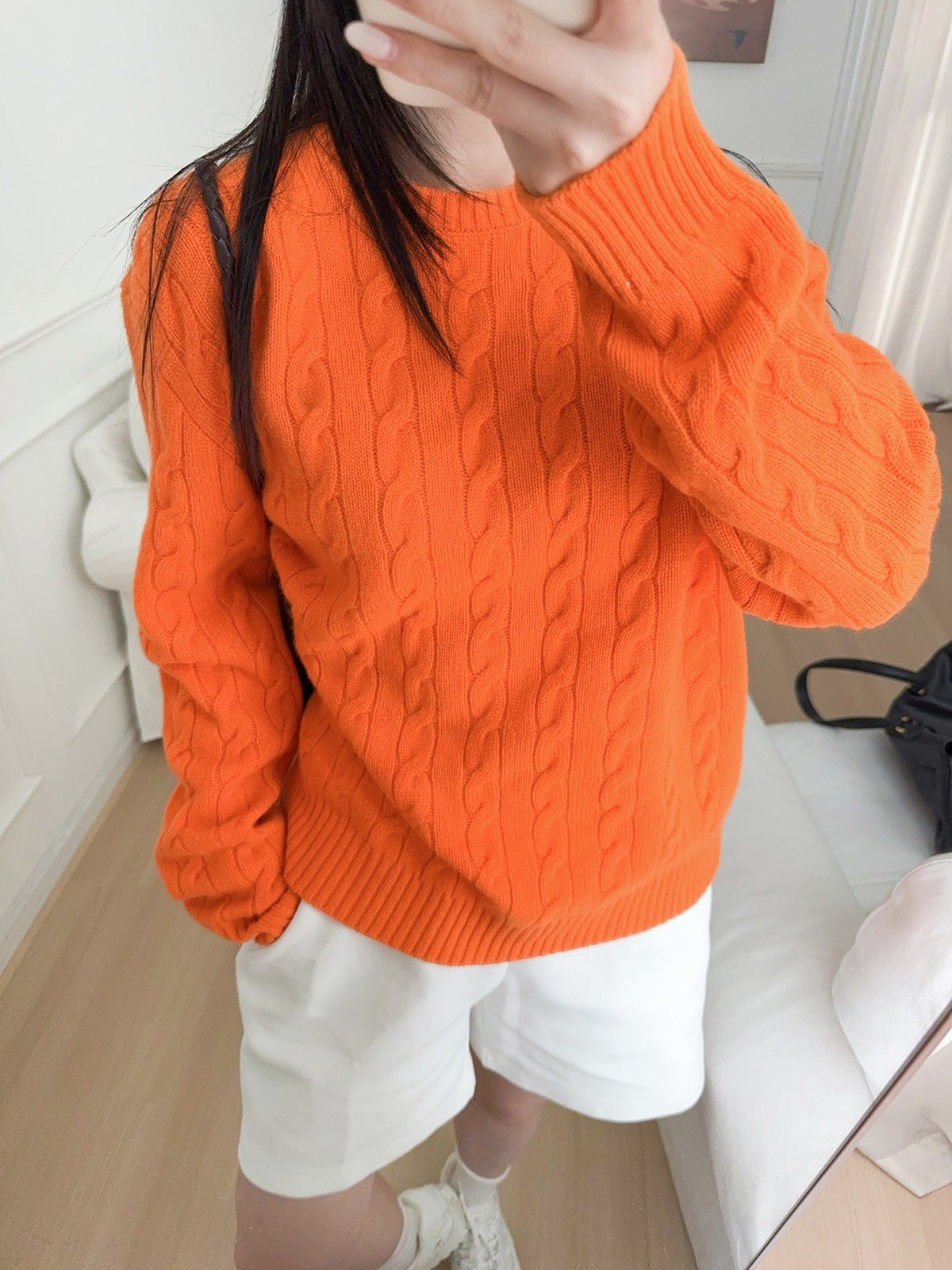 Artisan Cable Knit Wool Pullover