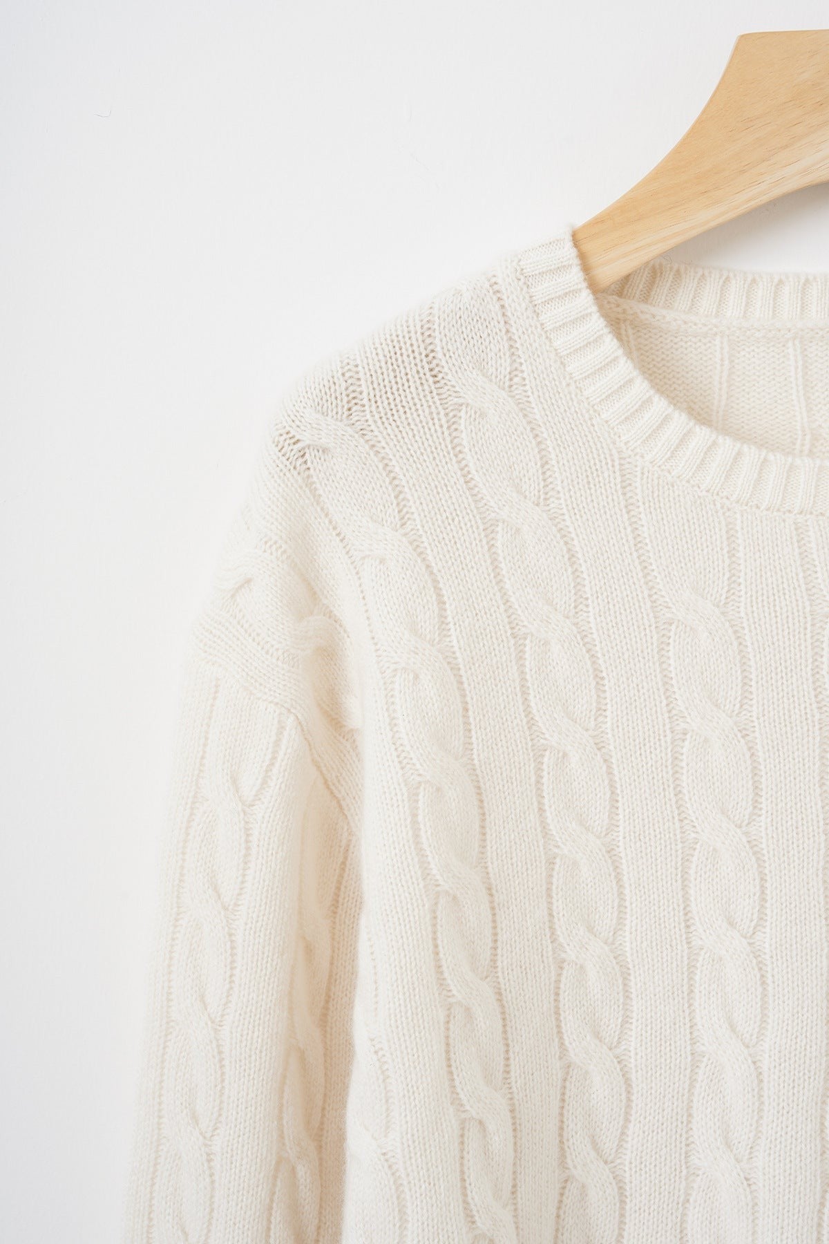 Artisan Cable Knit Wool Pullover