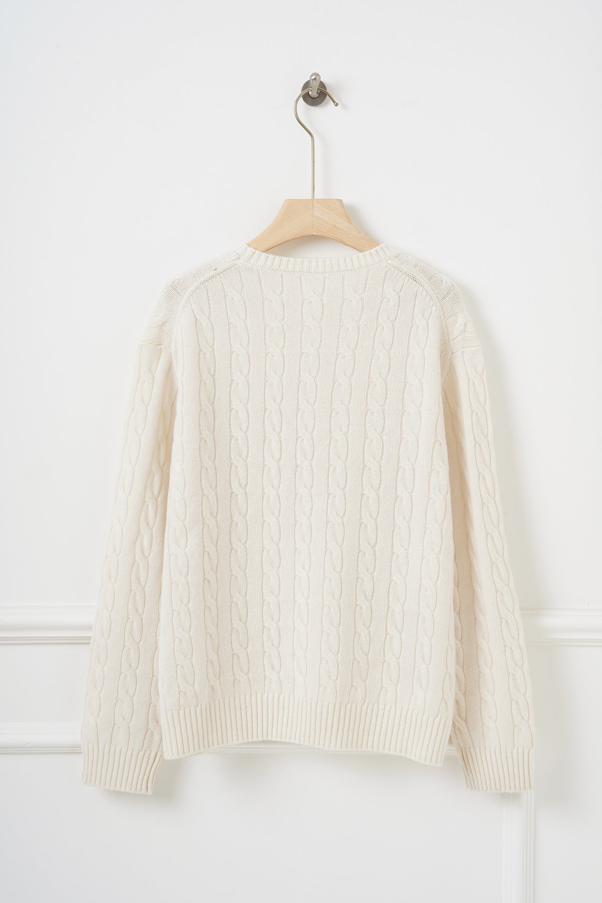 Artisan Cable Knit Wool Pullover