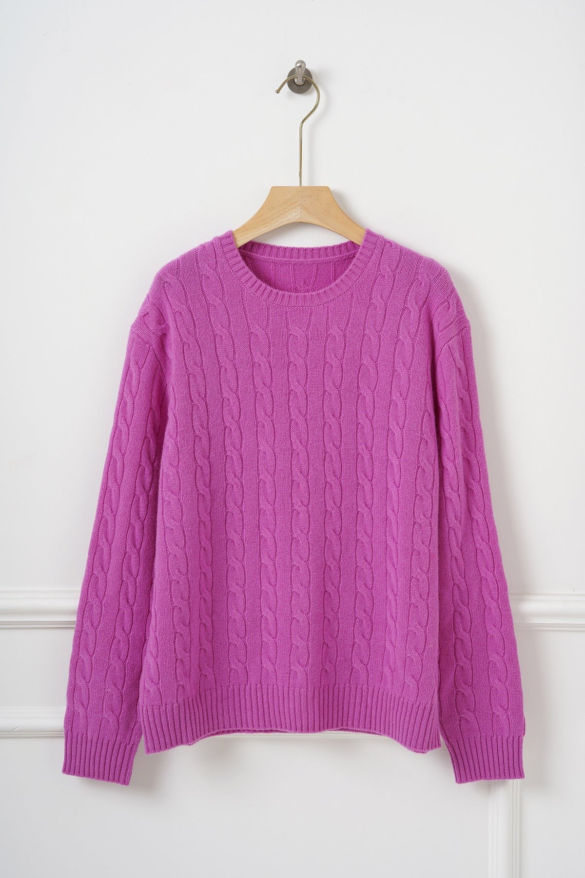 Artisan Cable Knit Wool Pullover