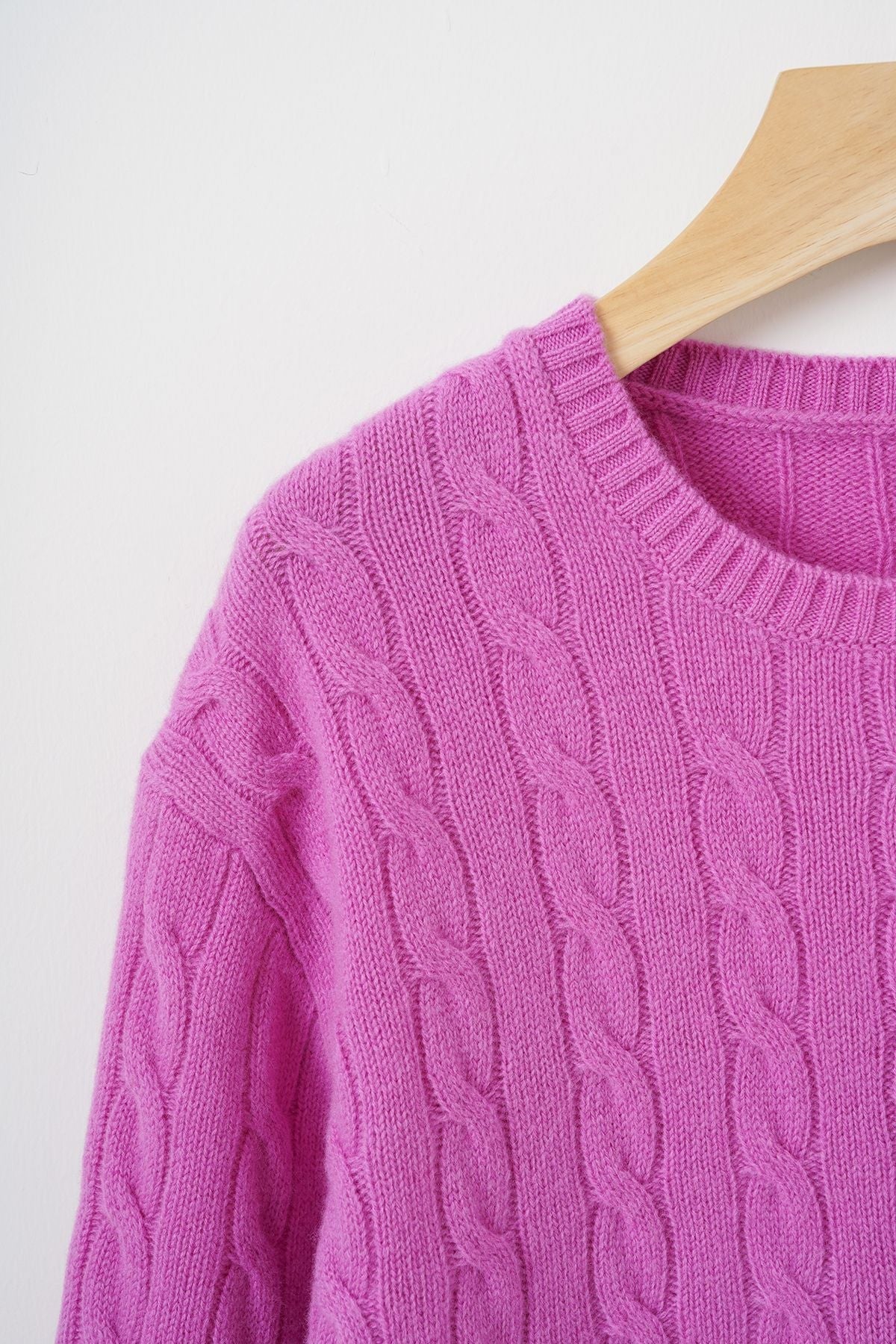 Artisan Cable Knit Wool Pullover