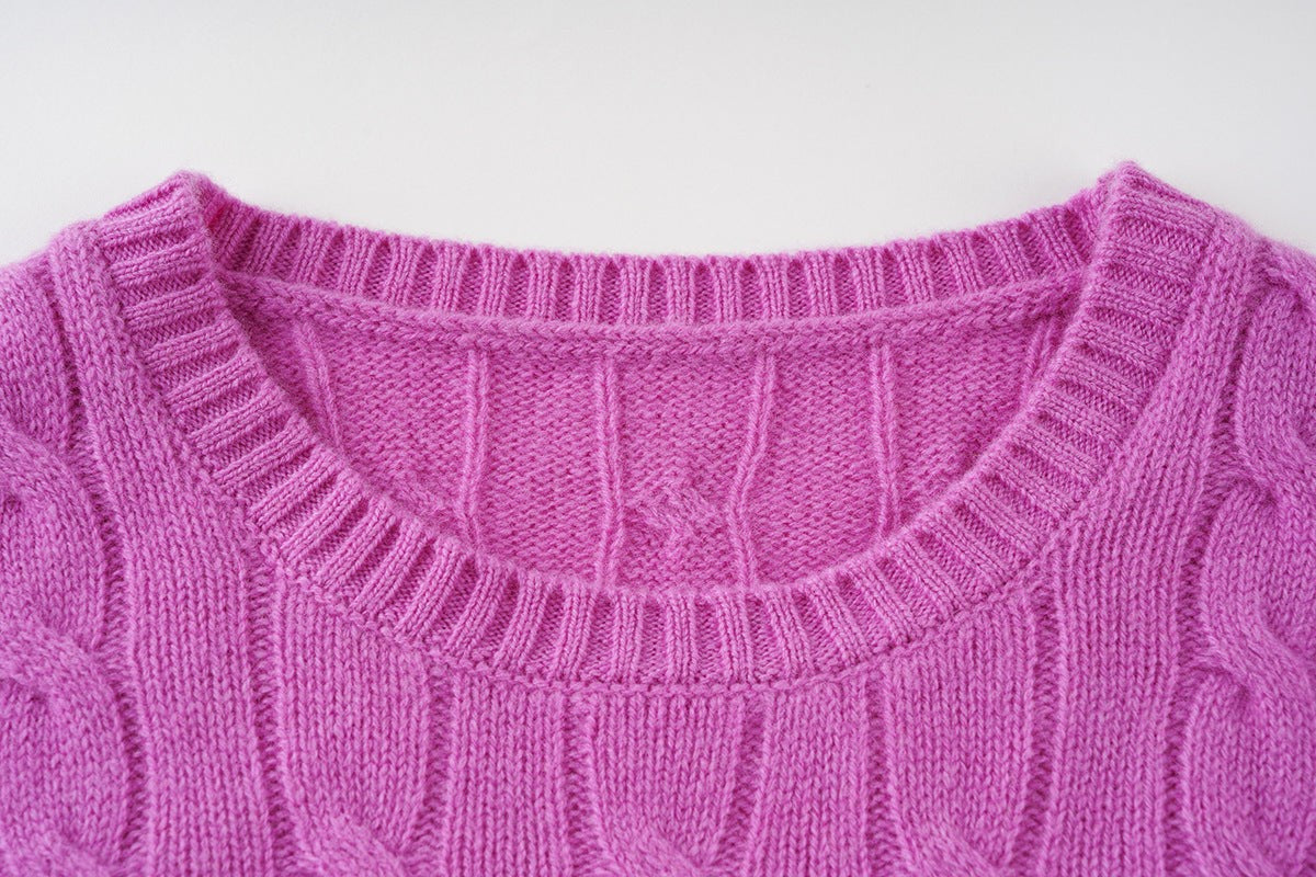Artisan Cable Knit Wool Pullover