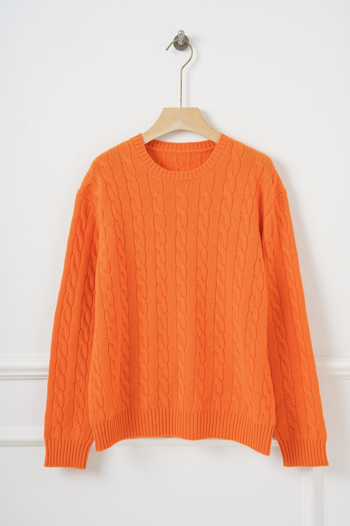 Artisan Cable Knit Wool Pullover