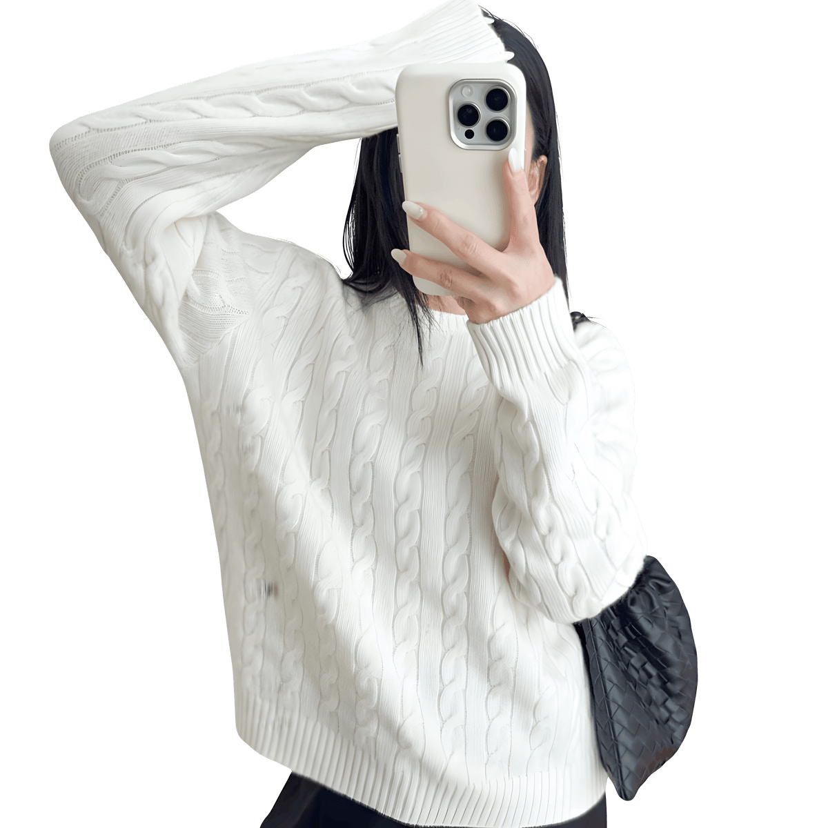 Artisan Cable Knit Wool Pullover