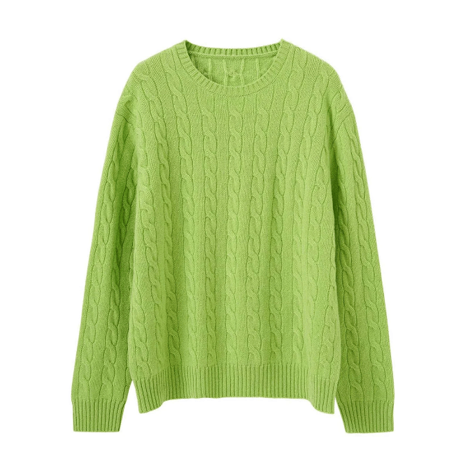 Artisan Cable Knit Wool Pullover
