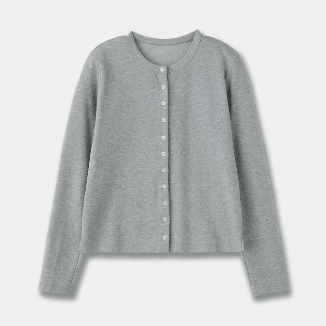 Embroidered Cotton Knit Cardigan