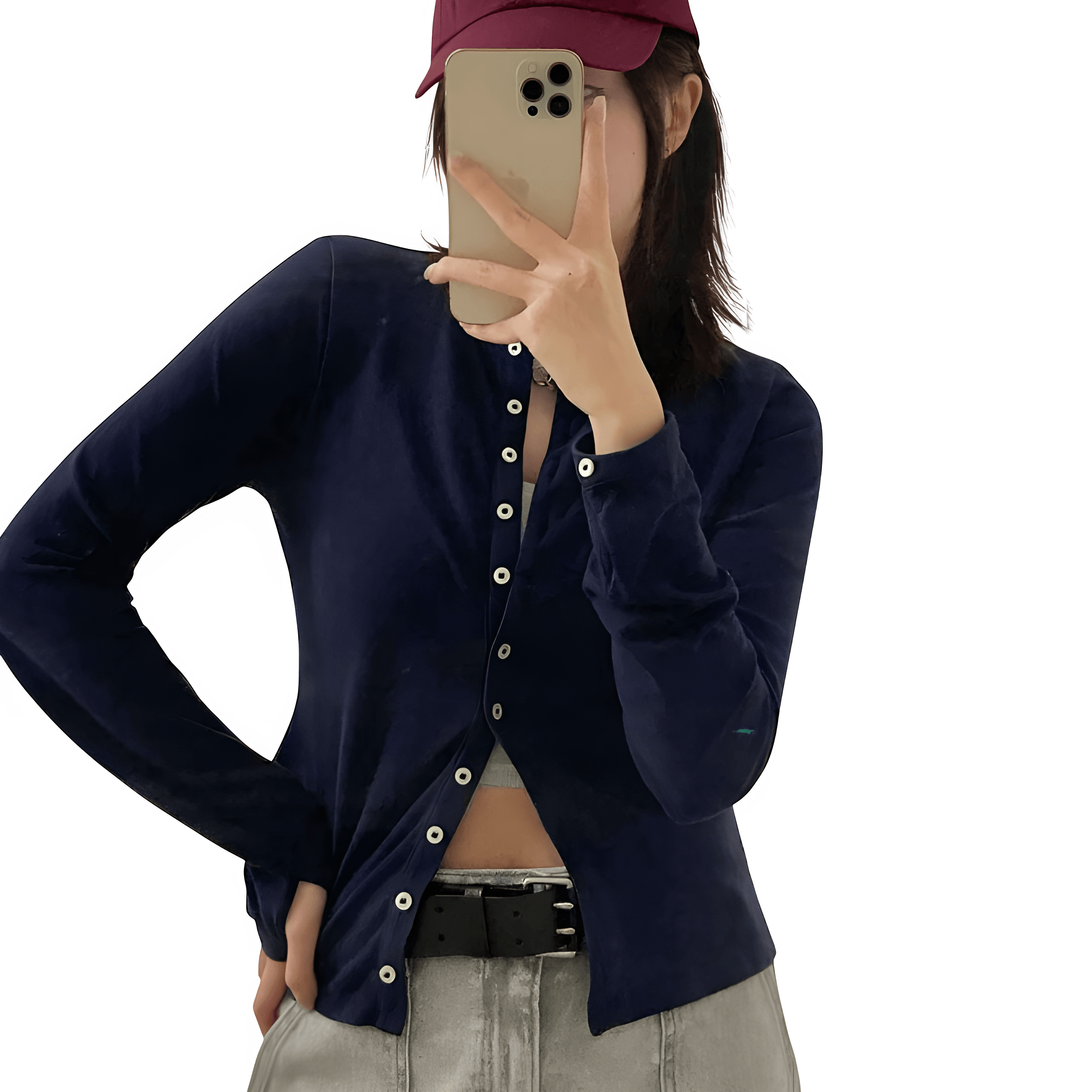 Embroidered Cotton Knit Cardigan