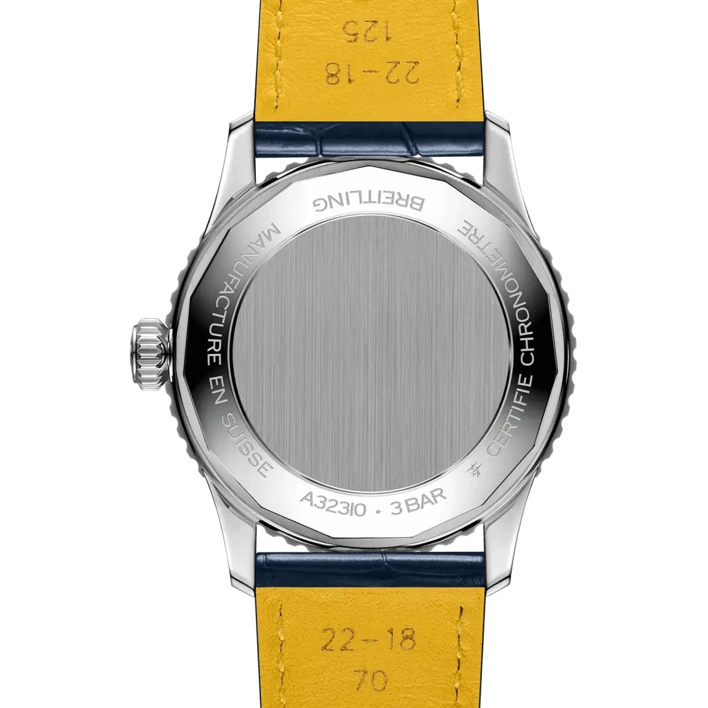 Breitling Navitimer Automatic GMT 41 – Stainless Steel with Blue Alligator Strap