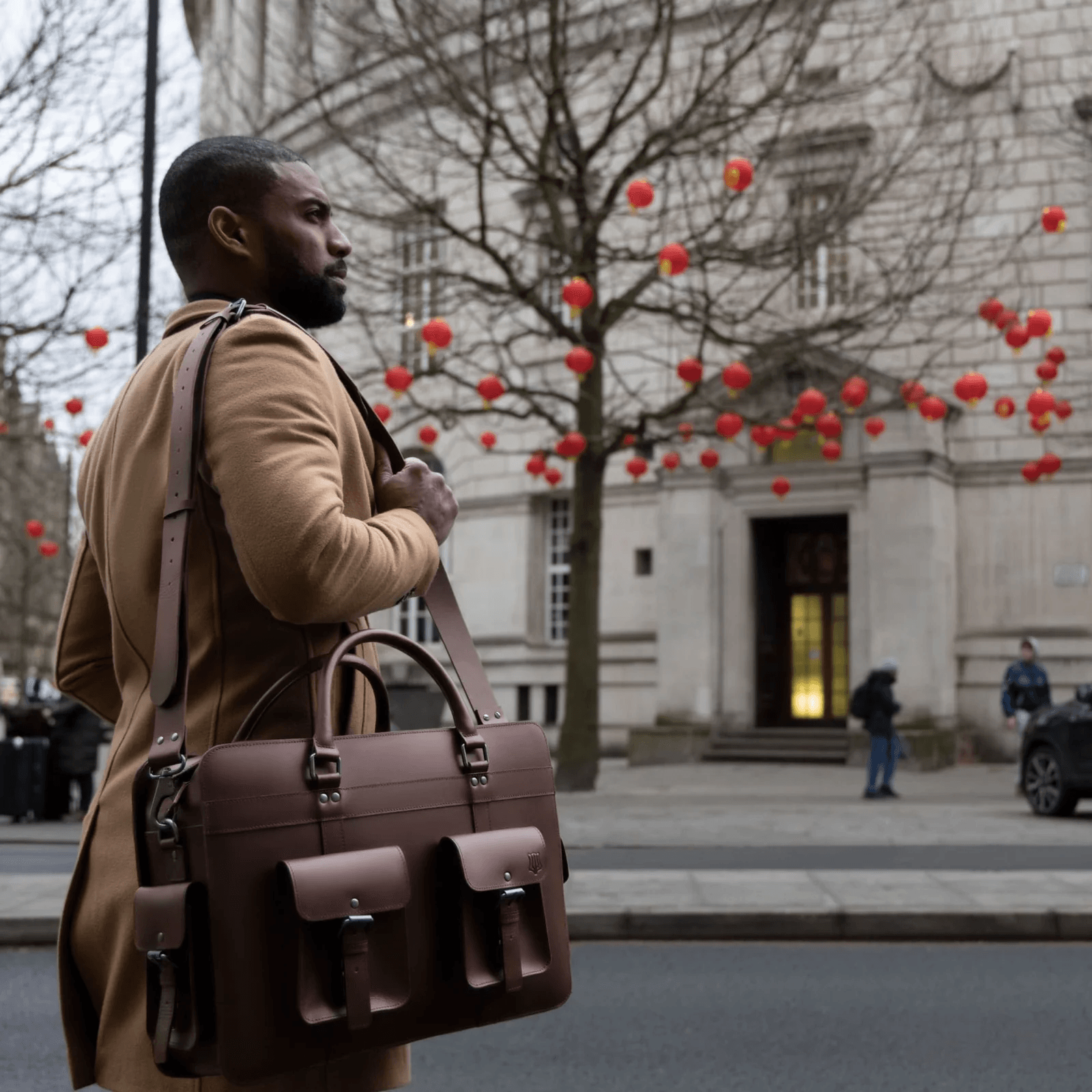 The Navigator Leather Briefcase by The Real Leather Co.