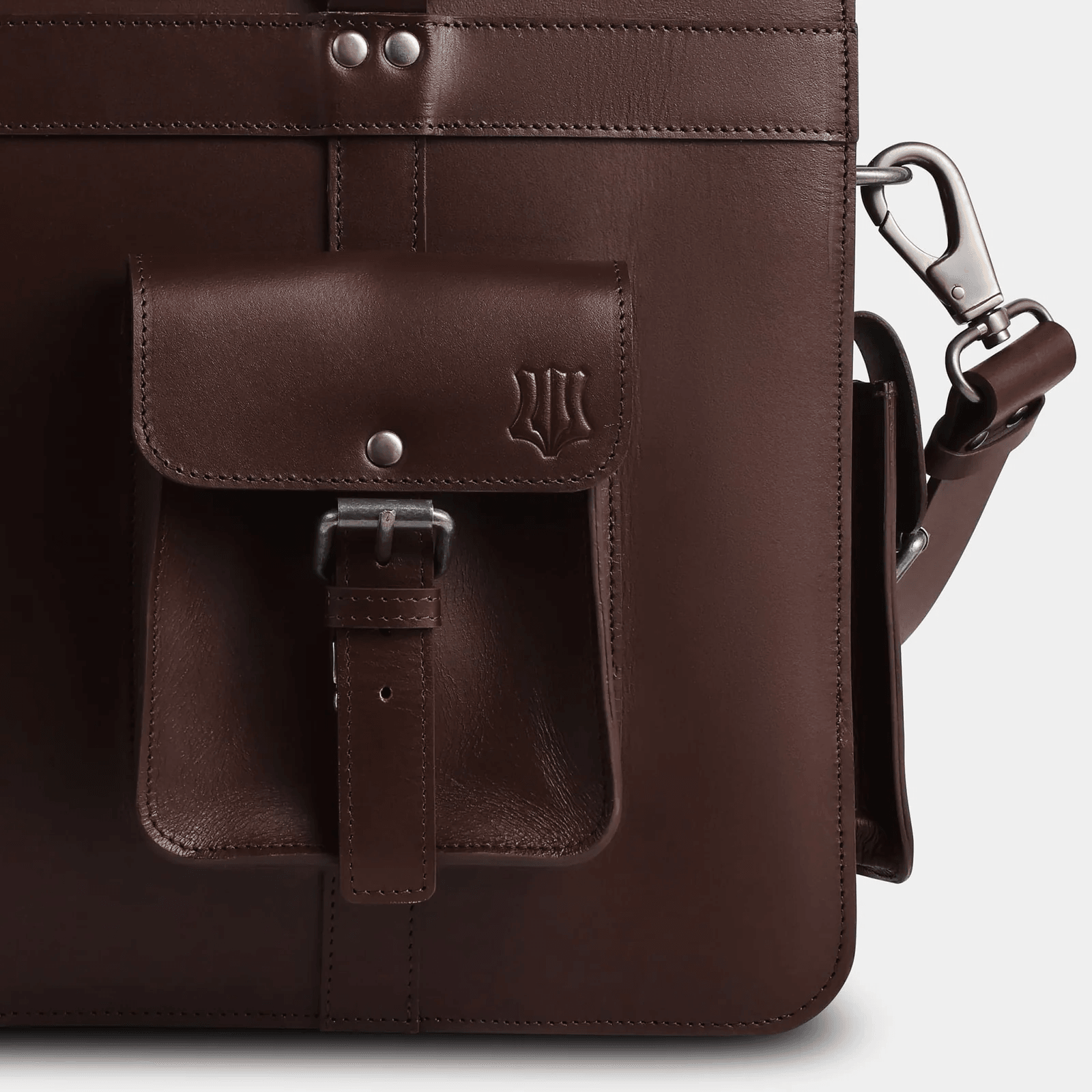 The Navigator Leather Briefcase by The Real Leather Co.