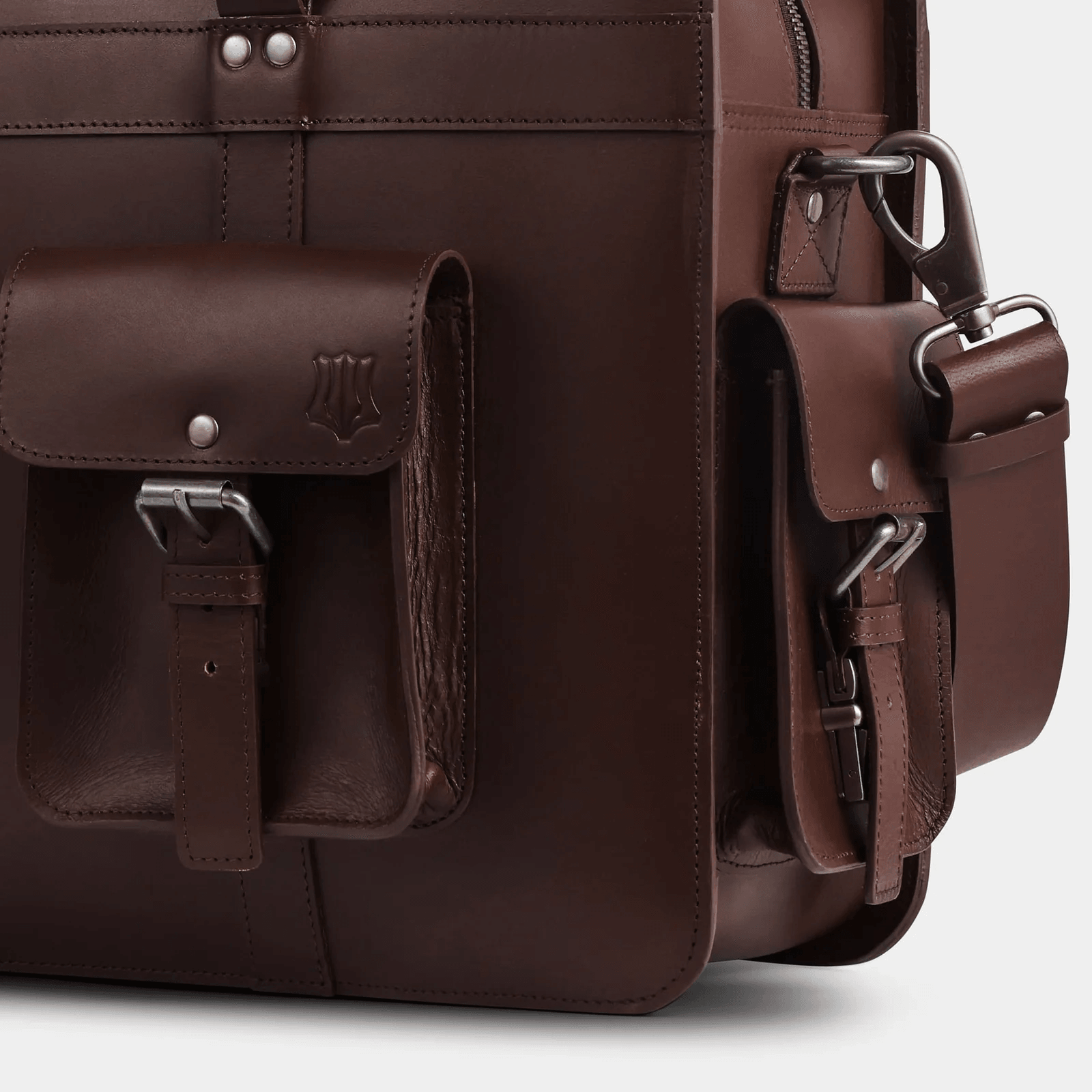 The Navigator Leather Briefcase by The Real Leather Co.