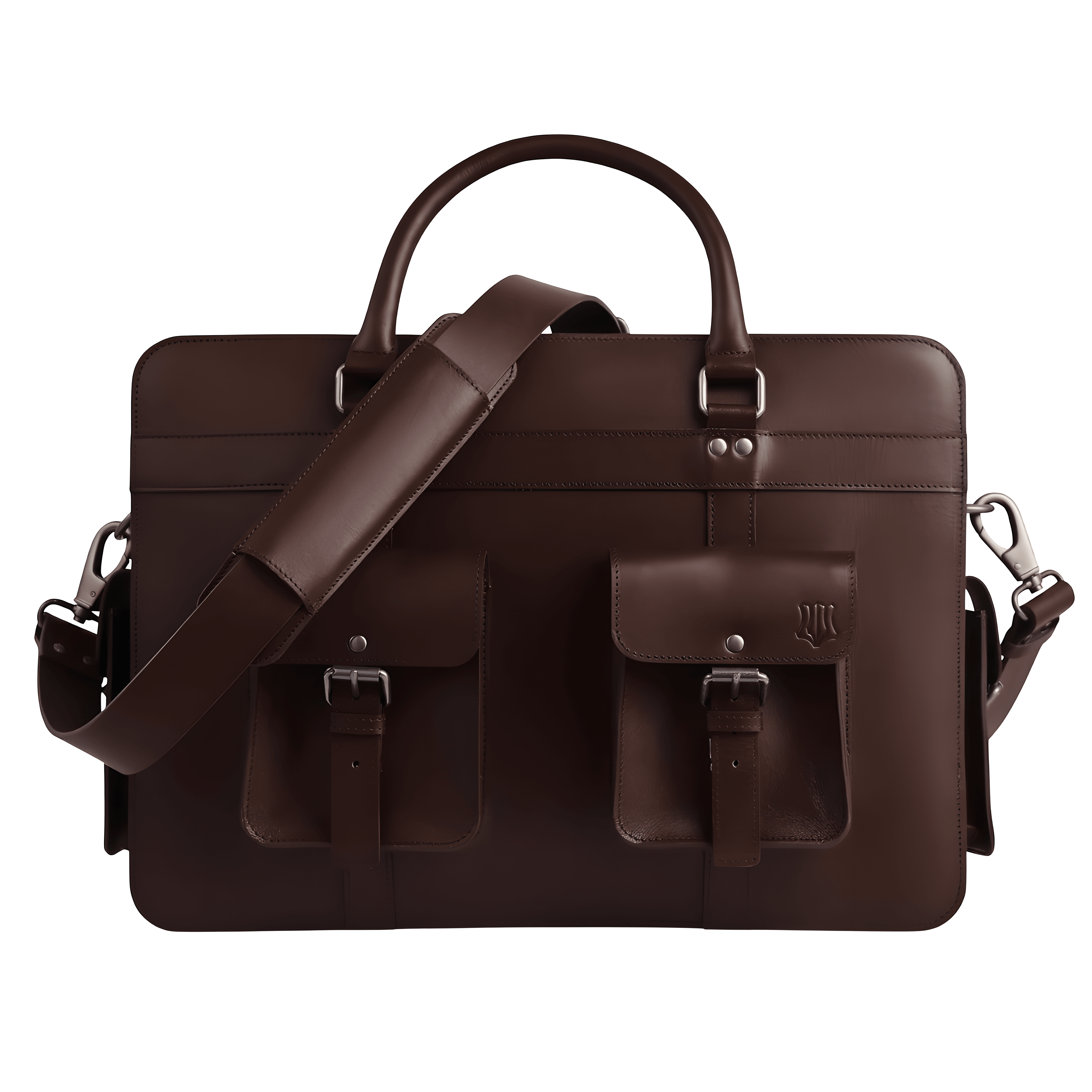 The Navigator Leather Briefcase by The Real Leather Co.