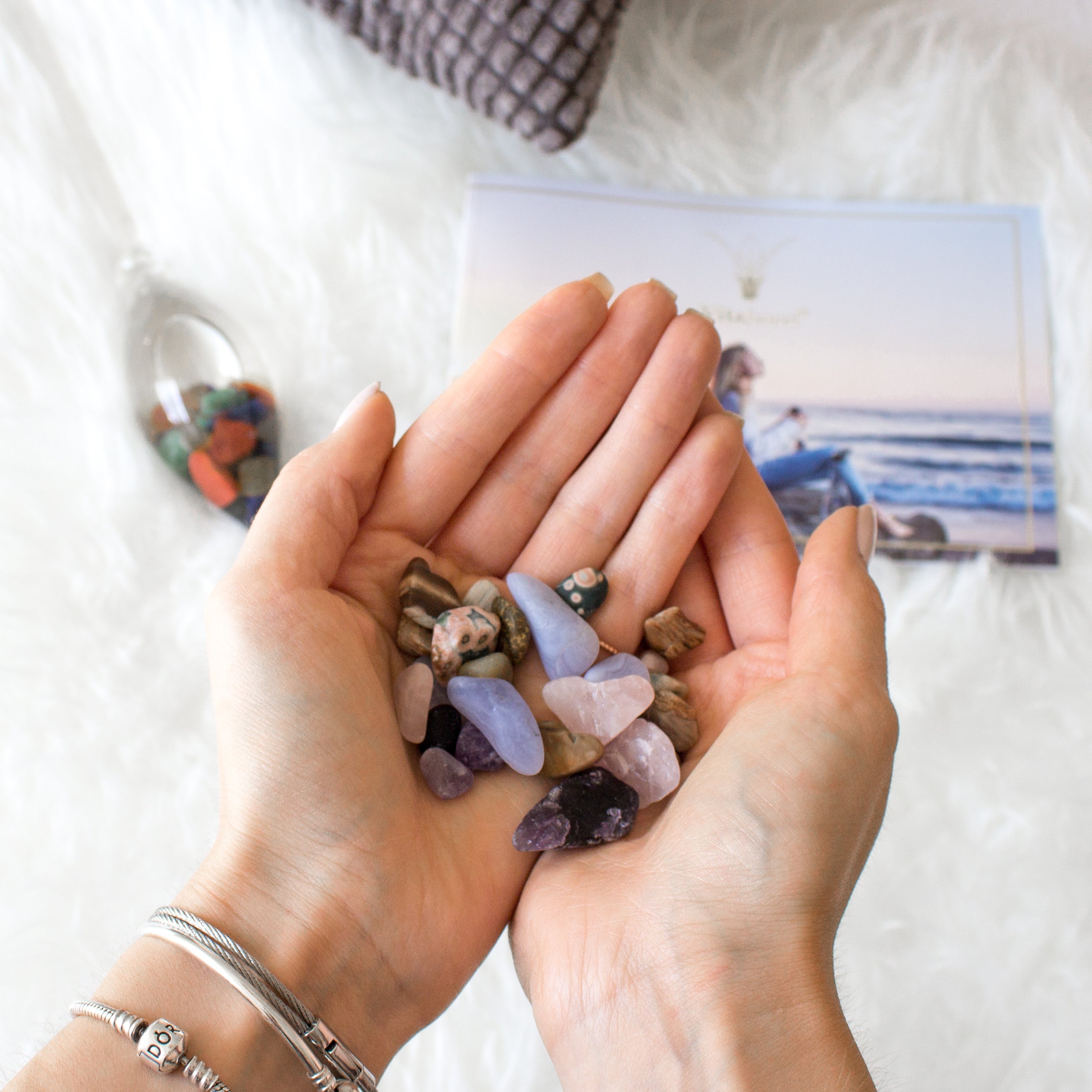 ViA FIVE ELEMENTS | Amethyst, Chalcedony, Petrified Wood, Rose Quartz & Agate