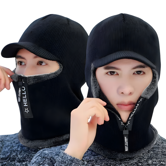 Winter Wool Aviator Hat with Ear Protection