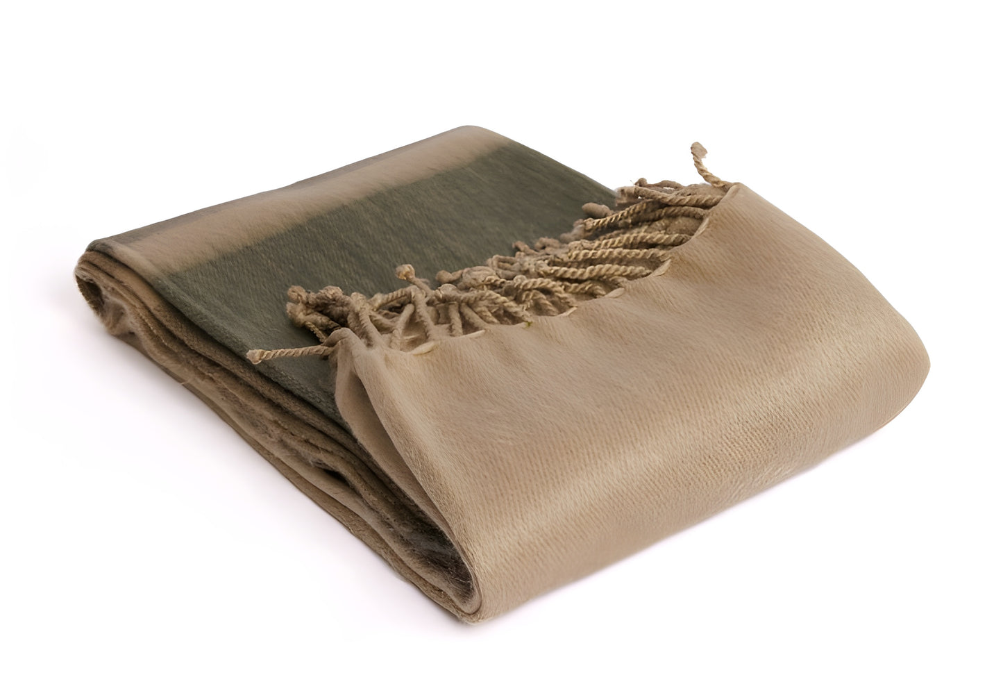 Kallpa Alpaca Throw — Tobacco, Olive & Khaki