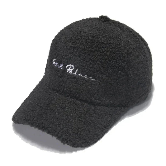 Plush Lamb Wool Baseball Cap