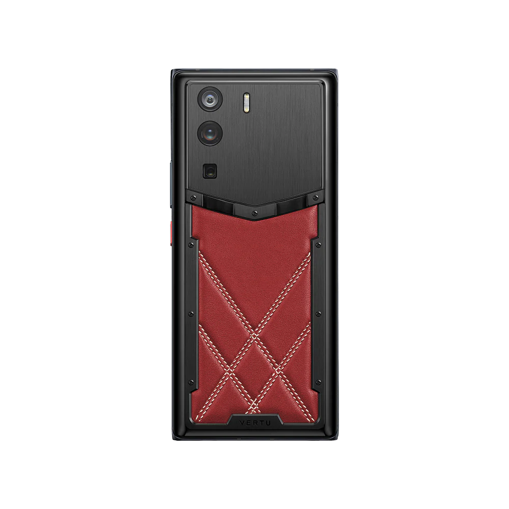 Metavertu Retro Red — Curved Calfskin 5G Web3 Smartphone