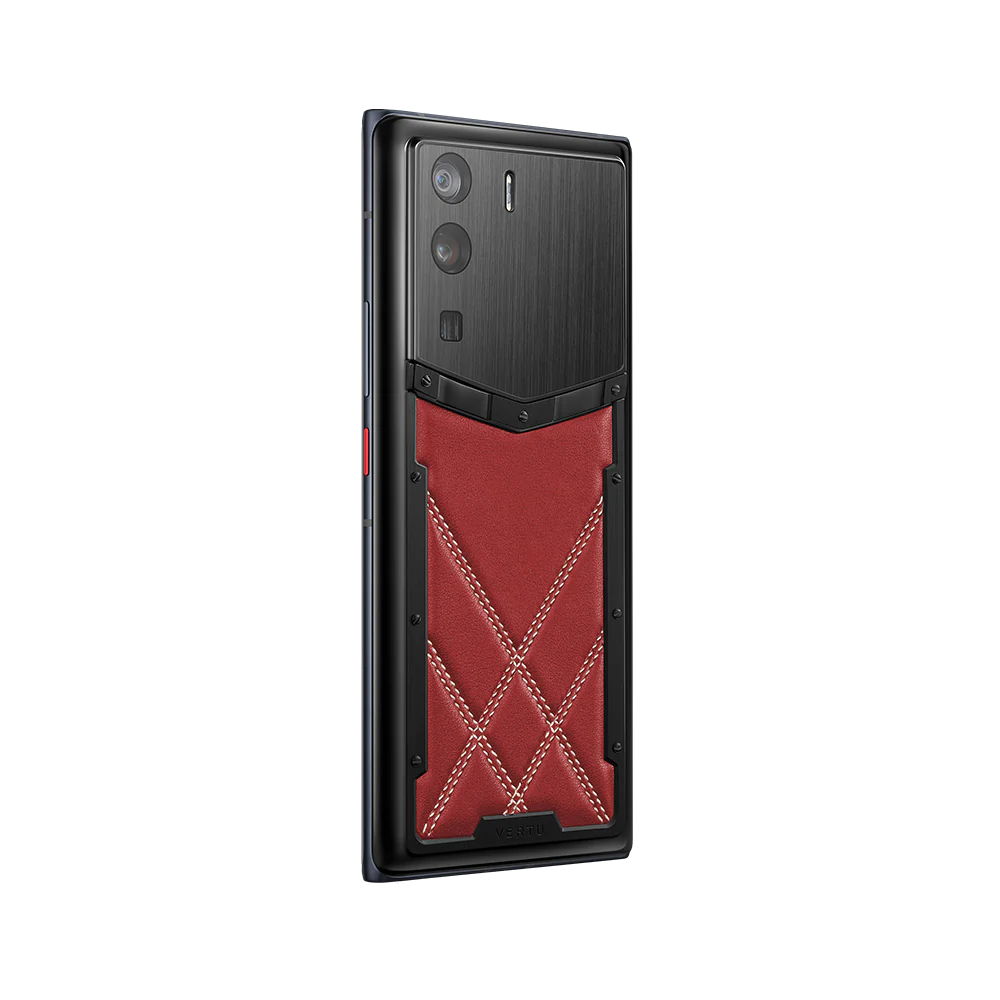 Metavertu Retro Red — Curved Calfskin 5G Web3 Smartphone