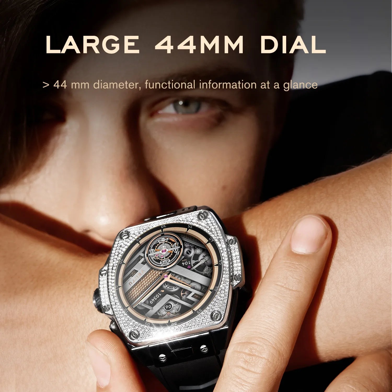 Vertu Grand Watch — Grizzly Red Devil in Carbon Fiber & Black Ceramic