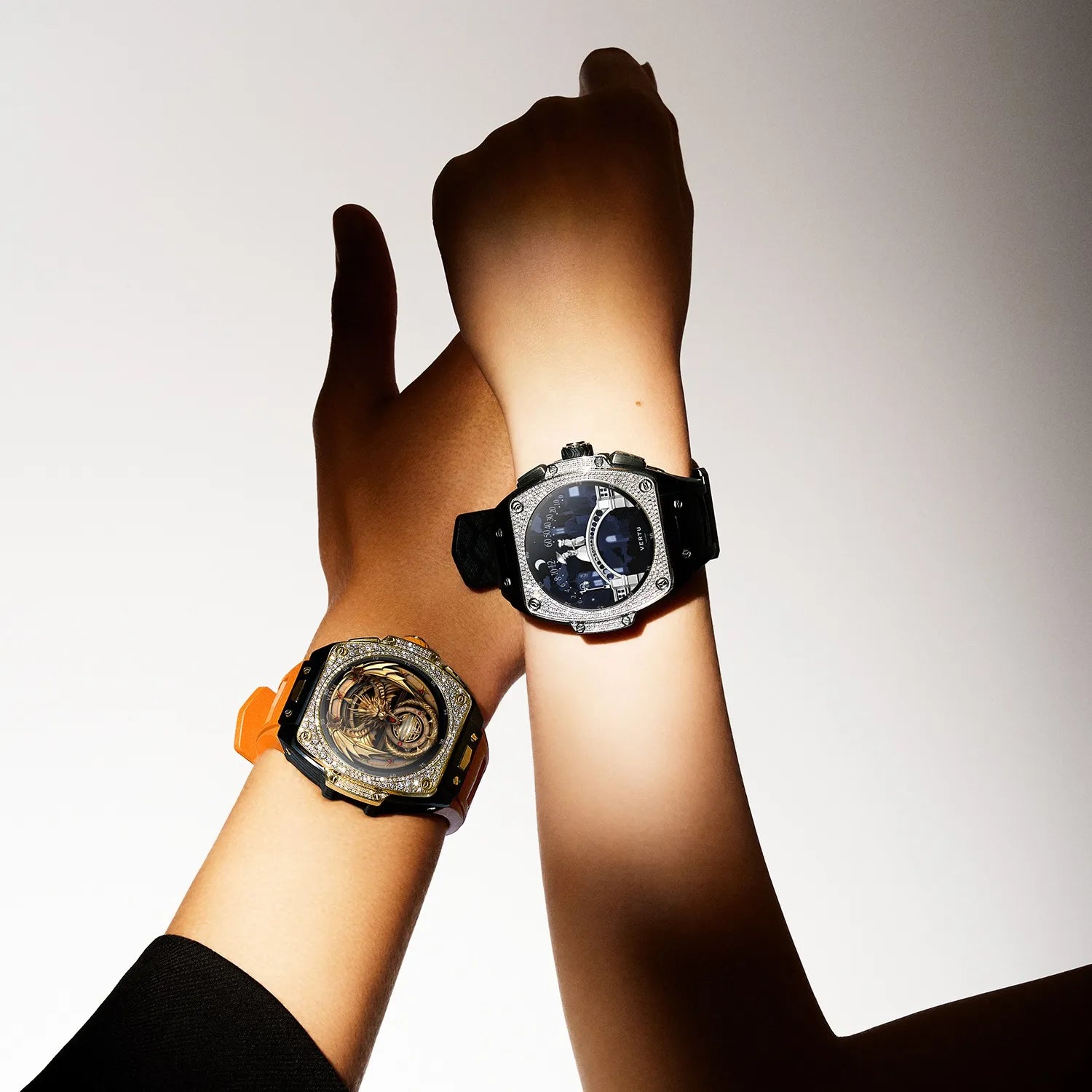 Vertu Grand Watch — Grizzly Red Devil in Carbon Fiber & Black Ceramic