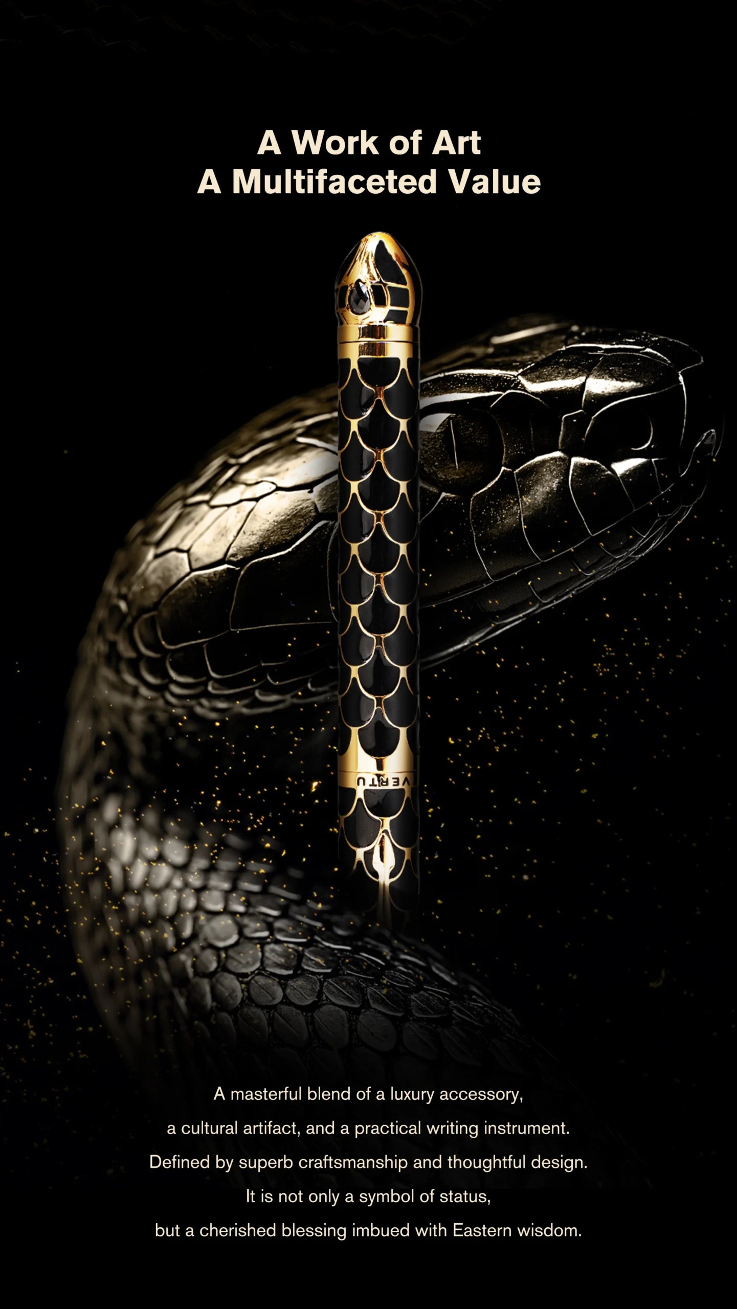 Vertu Serpent Scepter — Luxury Fountain Pen