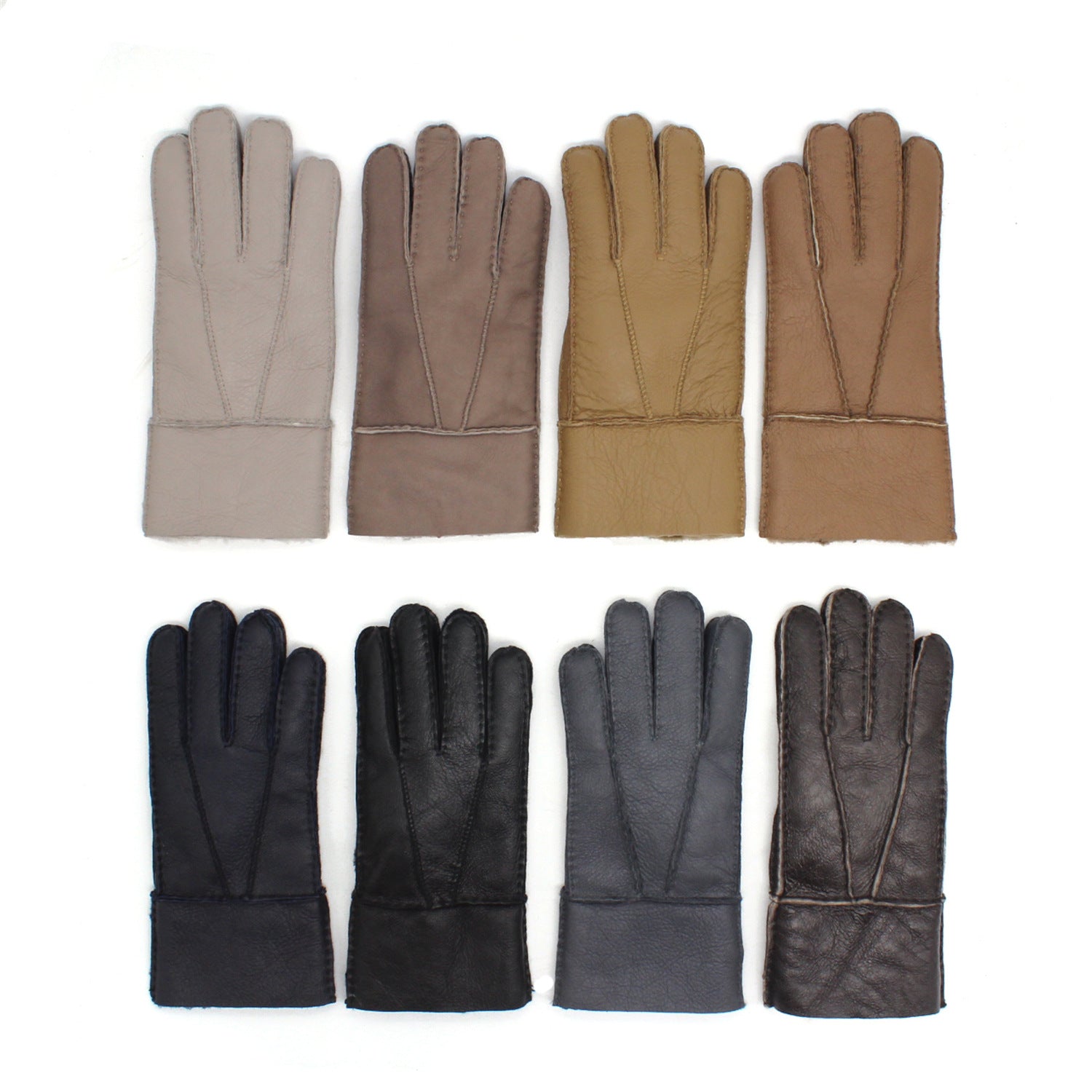 Gentleman's Genuine Sheepskin Shearling Gloves