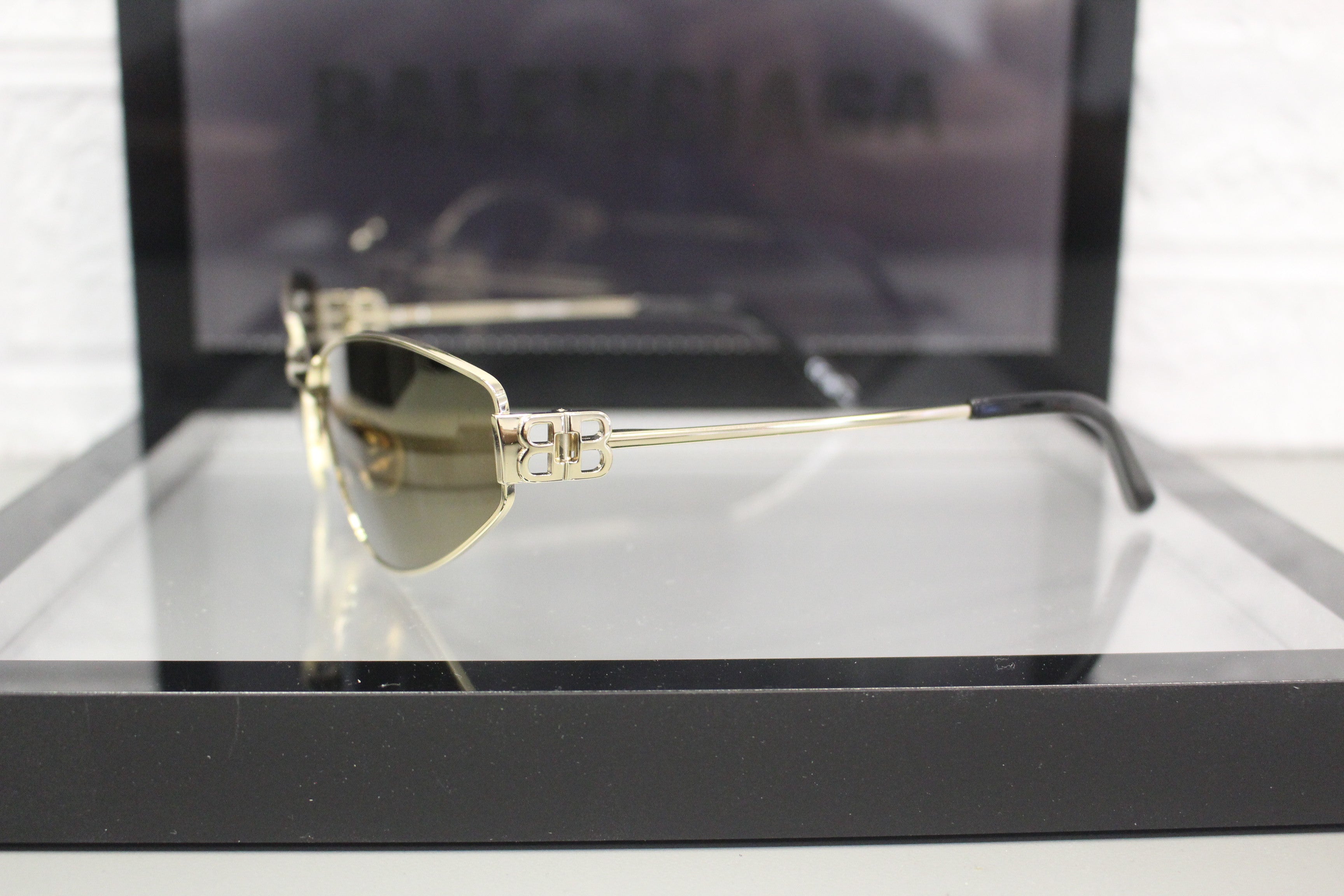 Balenciaga BB0335S-003 Women’s Sunglasses – Metal Frame, 65mm