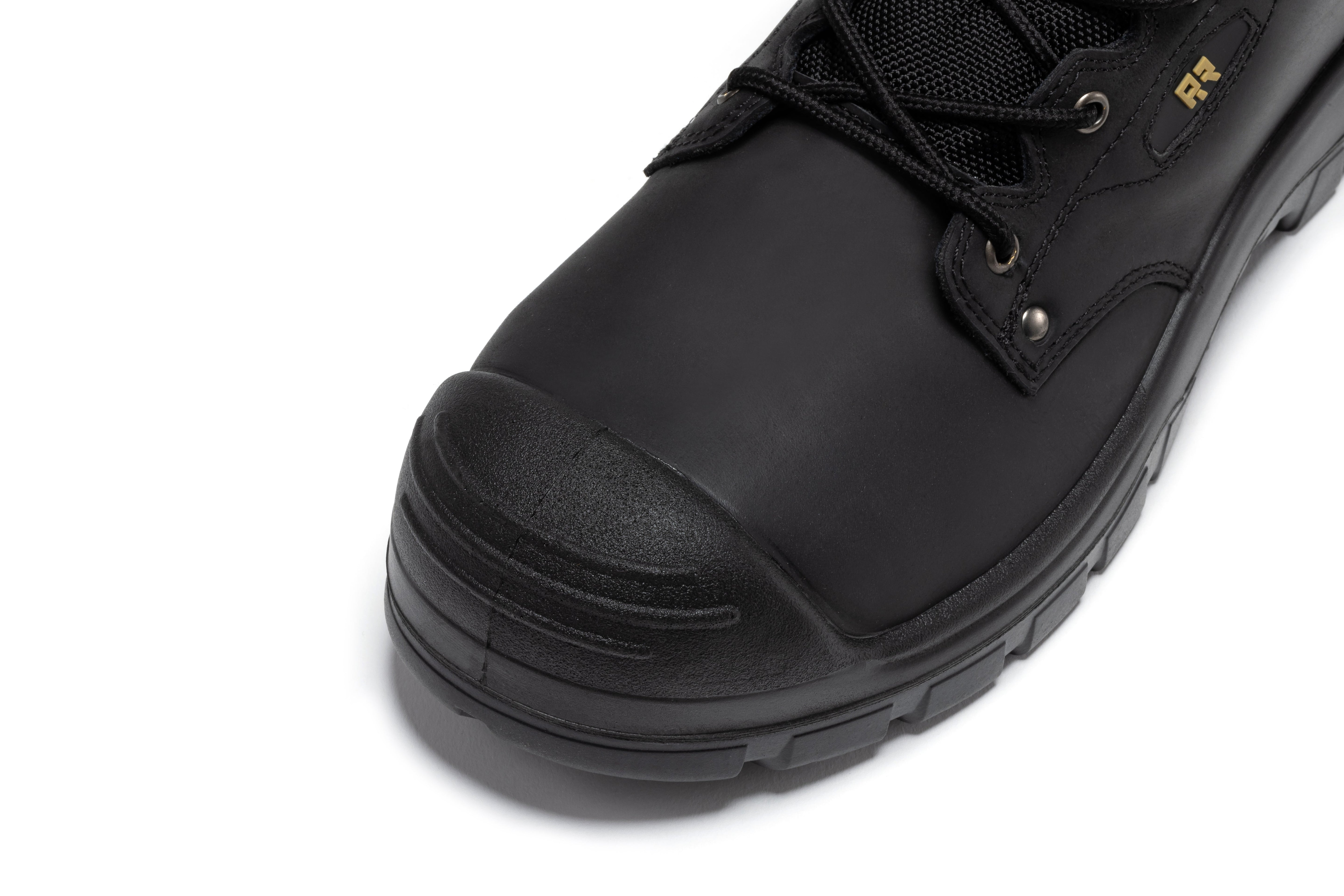 ROCKROOSTER Woodland Black 6 inch Waterproof Composite Toe Leather Work Boots AK662