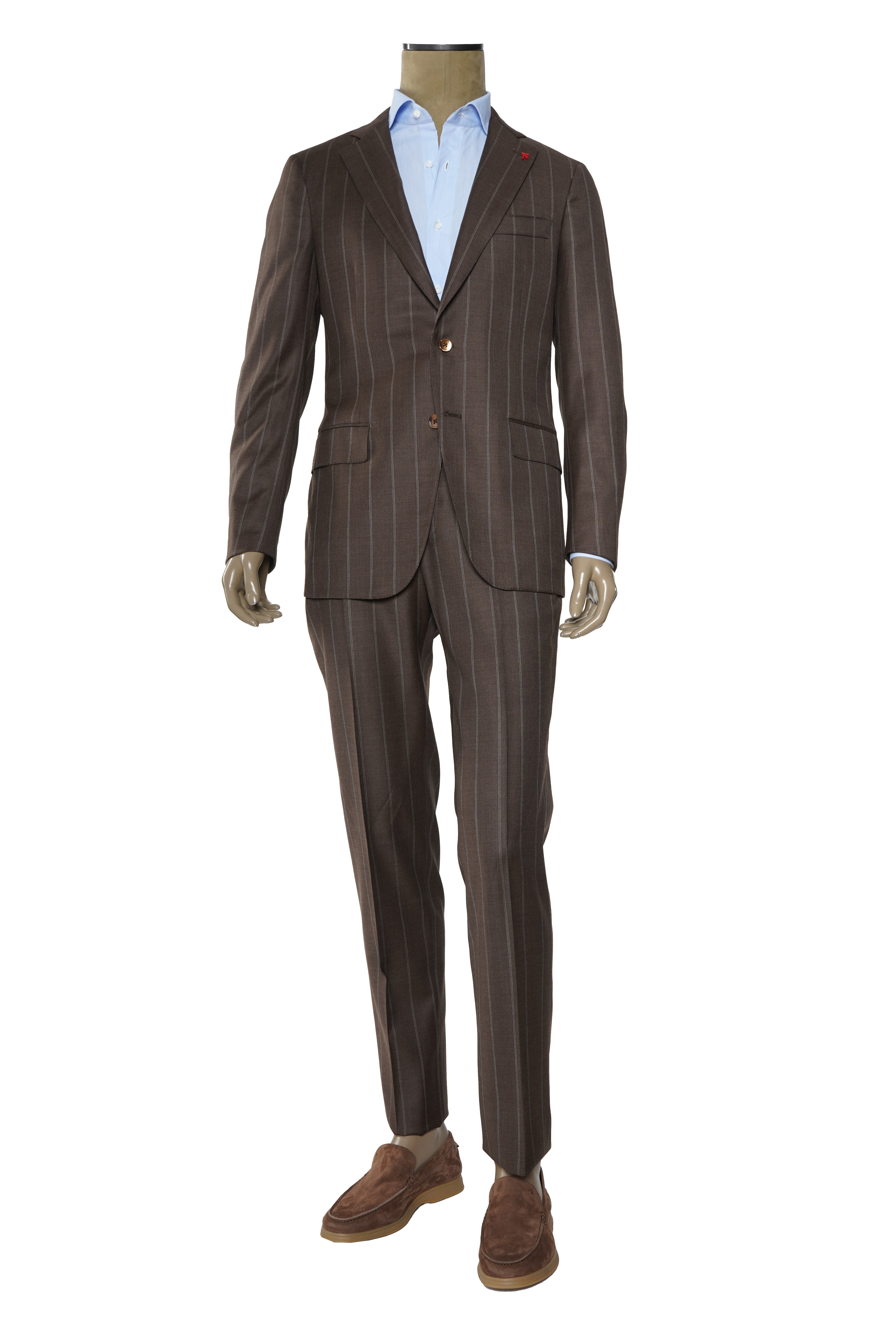 Isaia Pinstriped Wool Suit