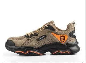 Men's Steel Toe Safety Work Shoes - Lightweight Outdoor Protective Footwear