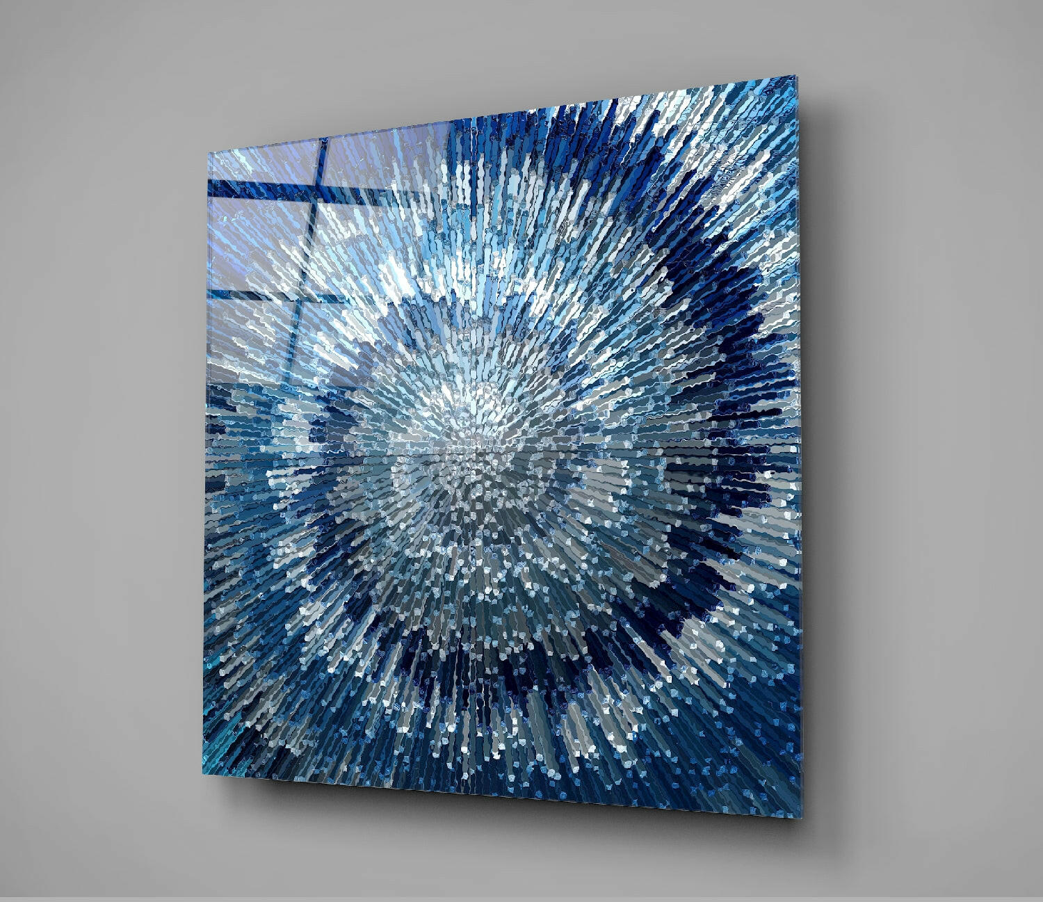 Cycle of Blue Glass Wall Art