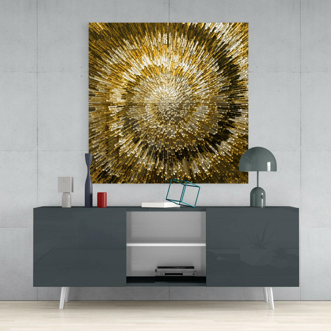 Cycle of Yellow Glass Wall Art
