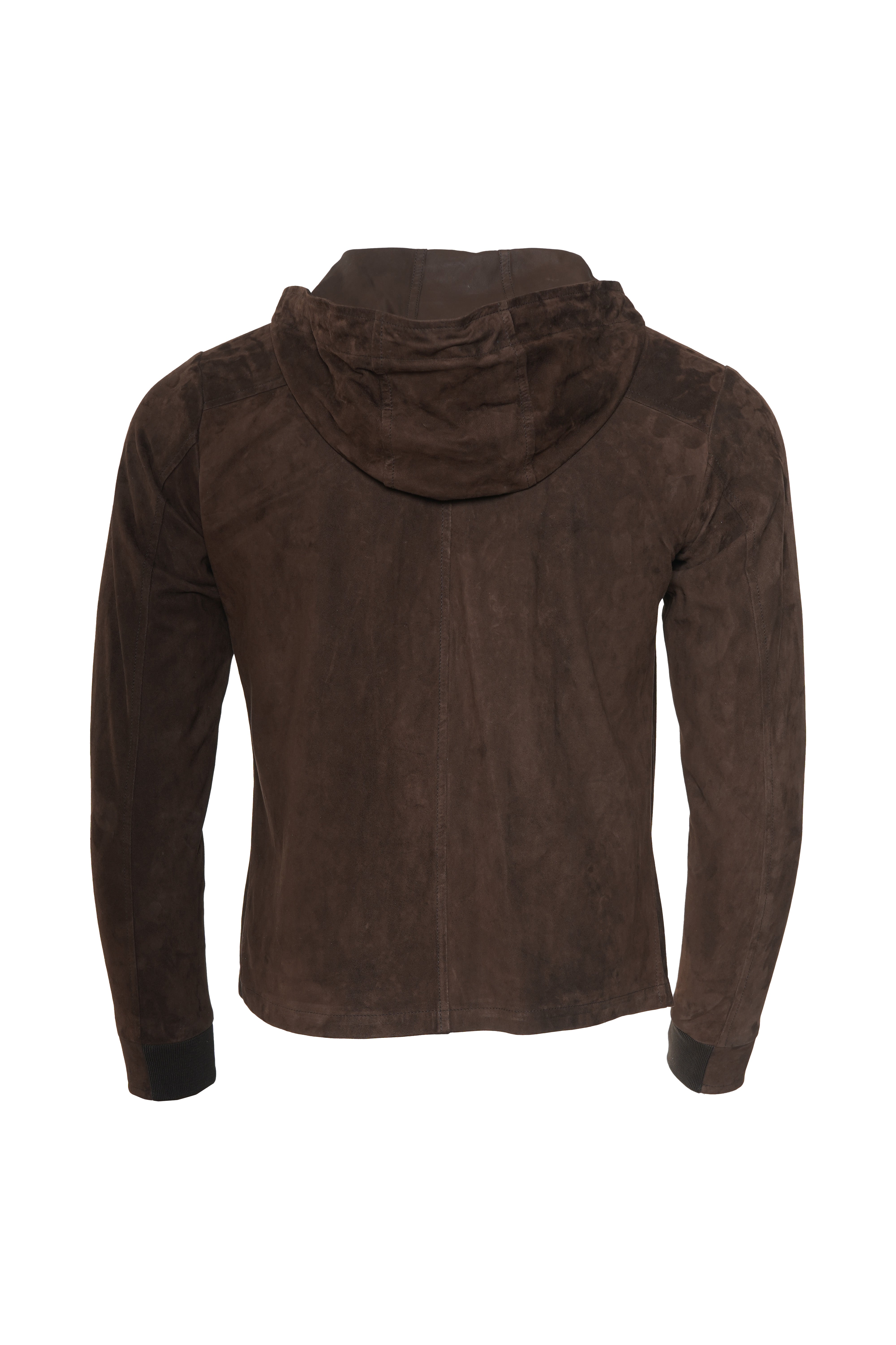 Kired Olek 1 Solid Suede Hooded Zip-Up Light-Jacket