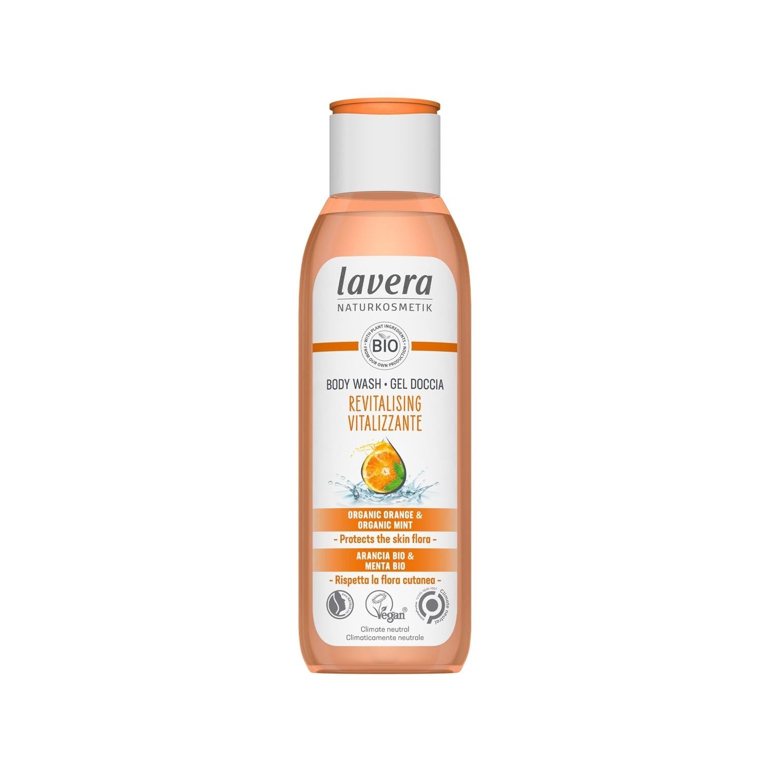 Lavera Revitalizing Shower Gel: Natural & Refreshing Body Wash for Daily Cleansing - 250ml Size