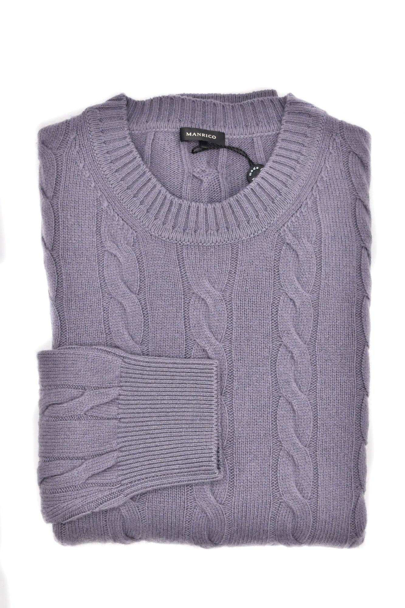 Manrico Cashmere Cable Knit Sweater