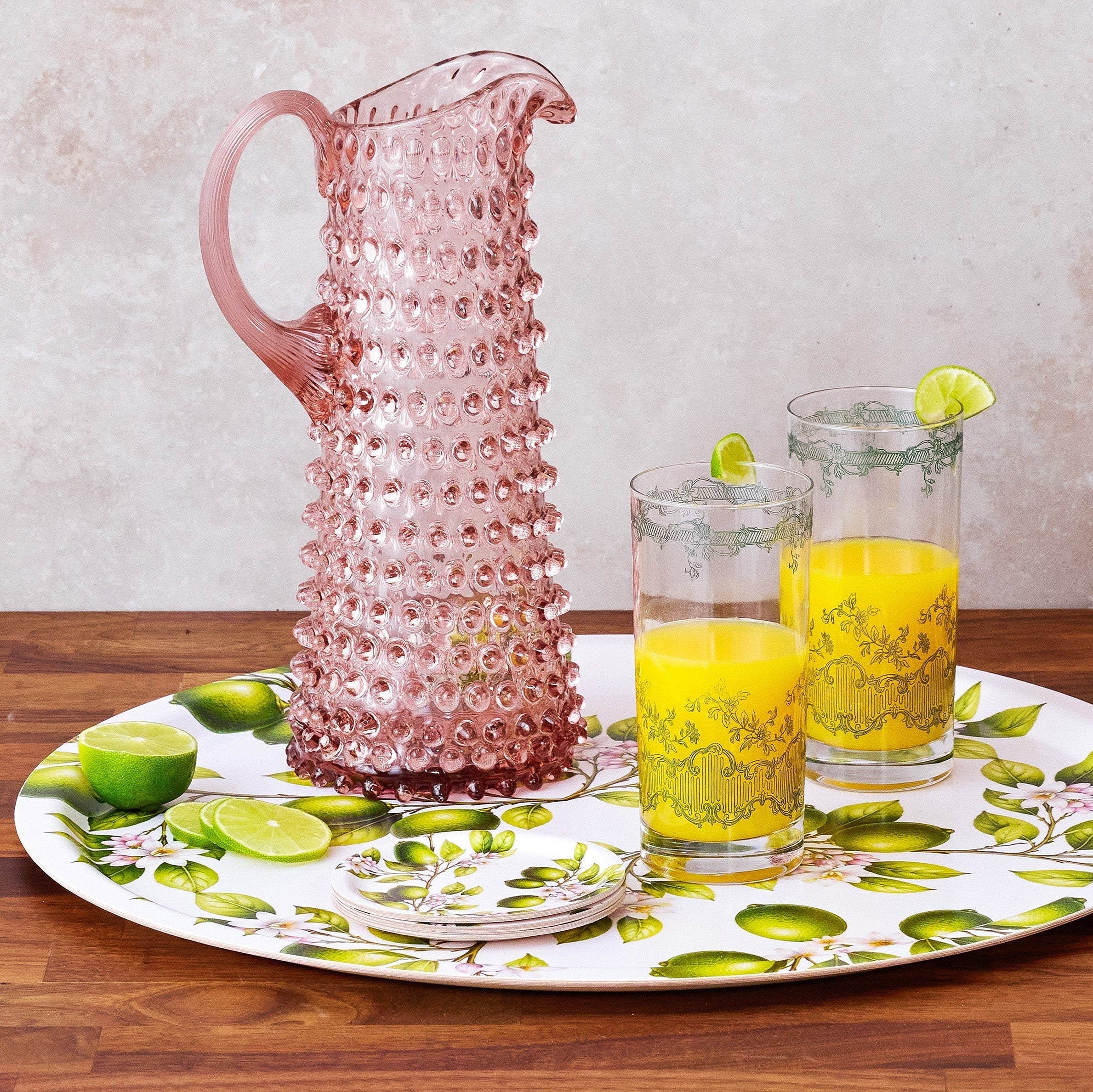 Lime Grove Birchwood Tray - Min Round - Set of 2