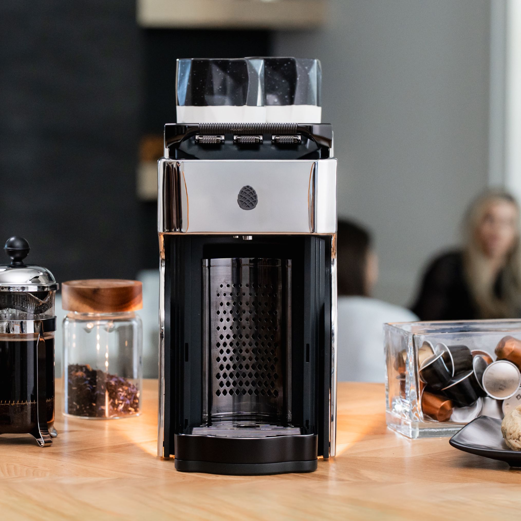 Line1 Espresso and Coffee Machine: Polished Chrome