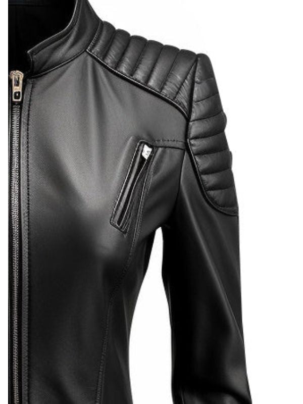Lucinda Black Leather Stylish Jacket