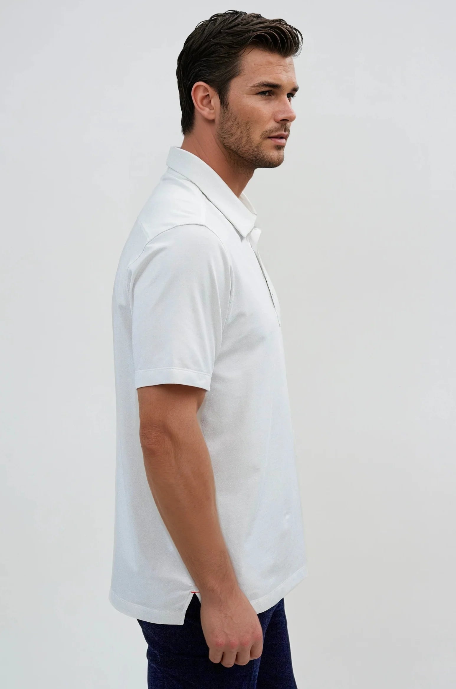 Buki Cinqo Polo - White  - Men