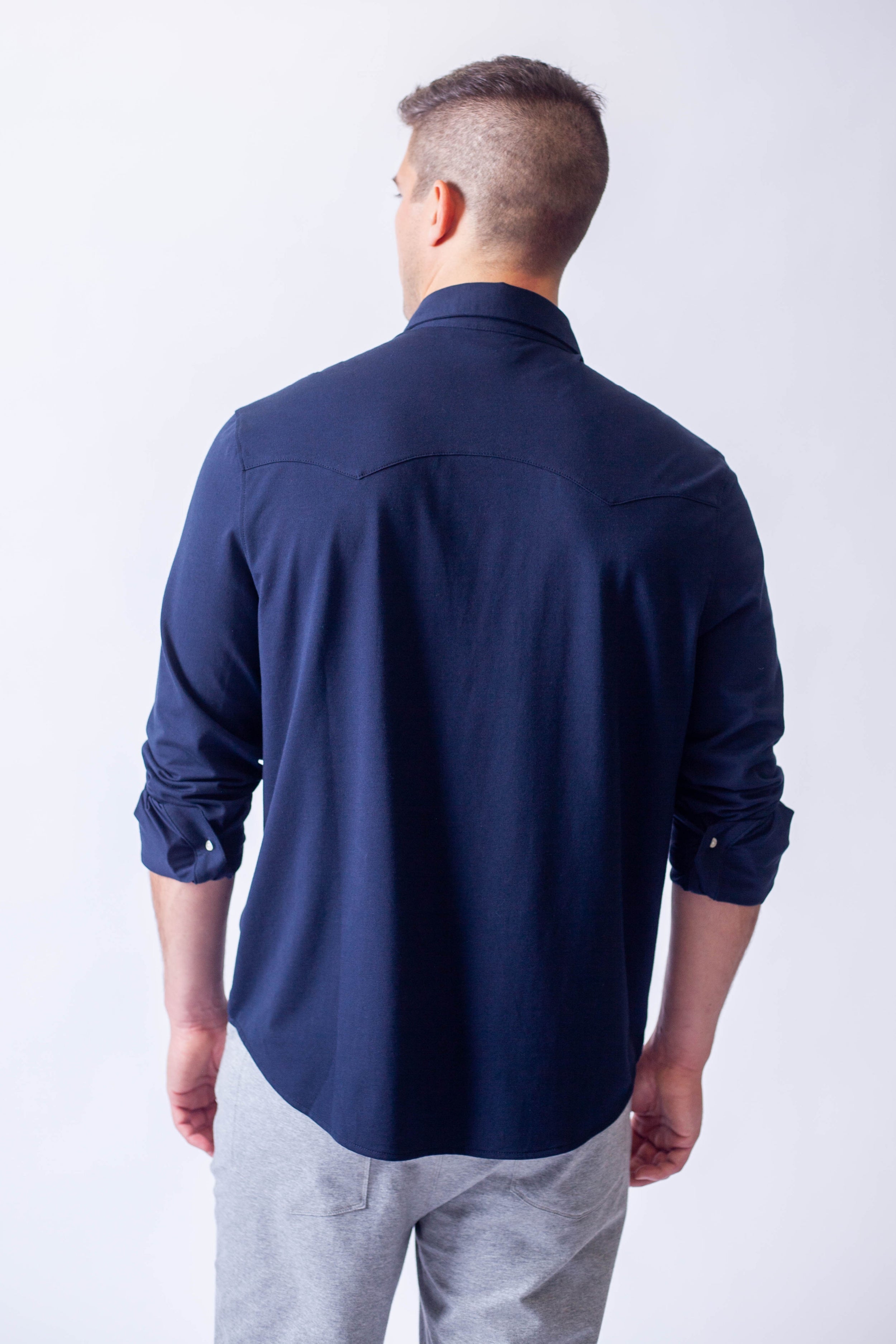 Buki’s Cinqo Western Tech Shirt - Navy  - Men