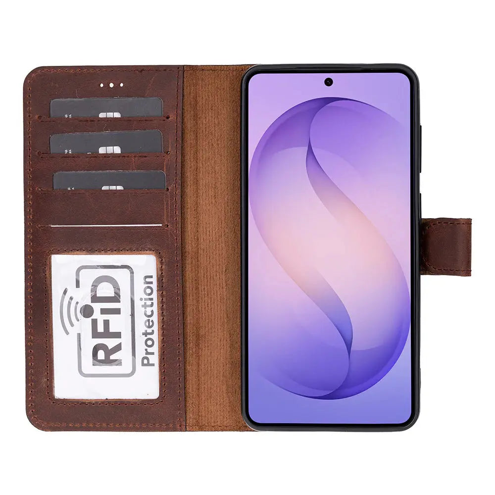Samsung Galaxy S26 Plus Leather Wallet Case Detachable RFID – Magic