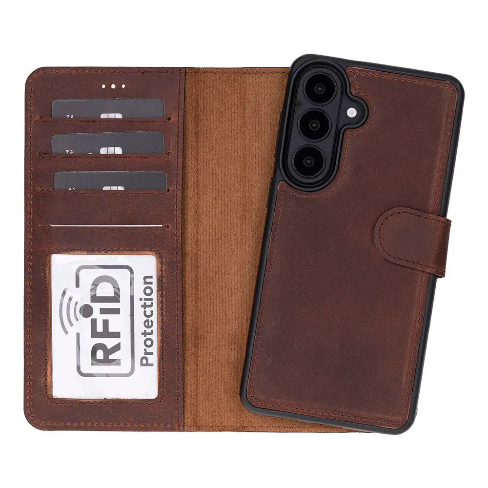 Samsung Galaxy S26 Plus Leather Wallet Case Detachable RFID – Magic