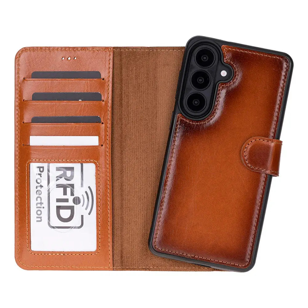 Samsung Galaxy S26 Plus Leather Wallet Case Detachable RFID – Magic