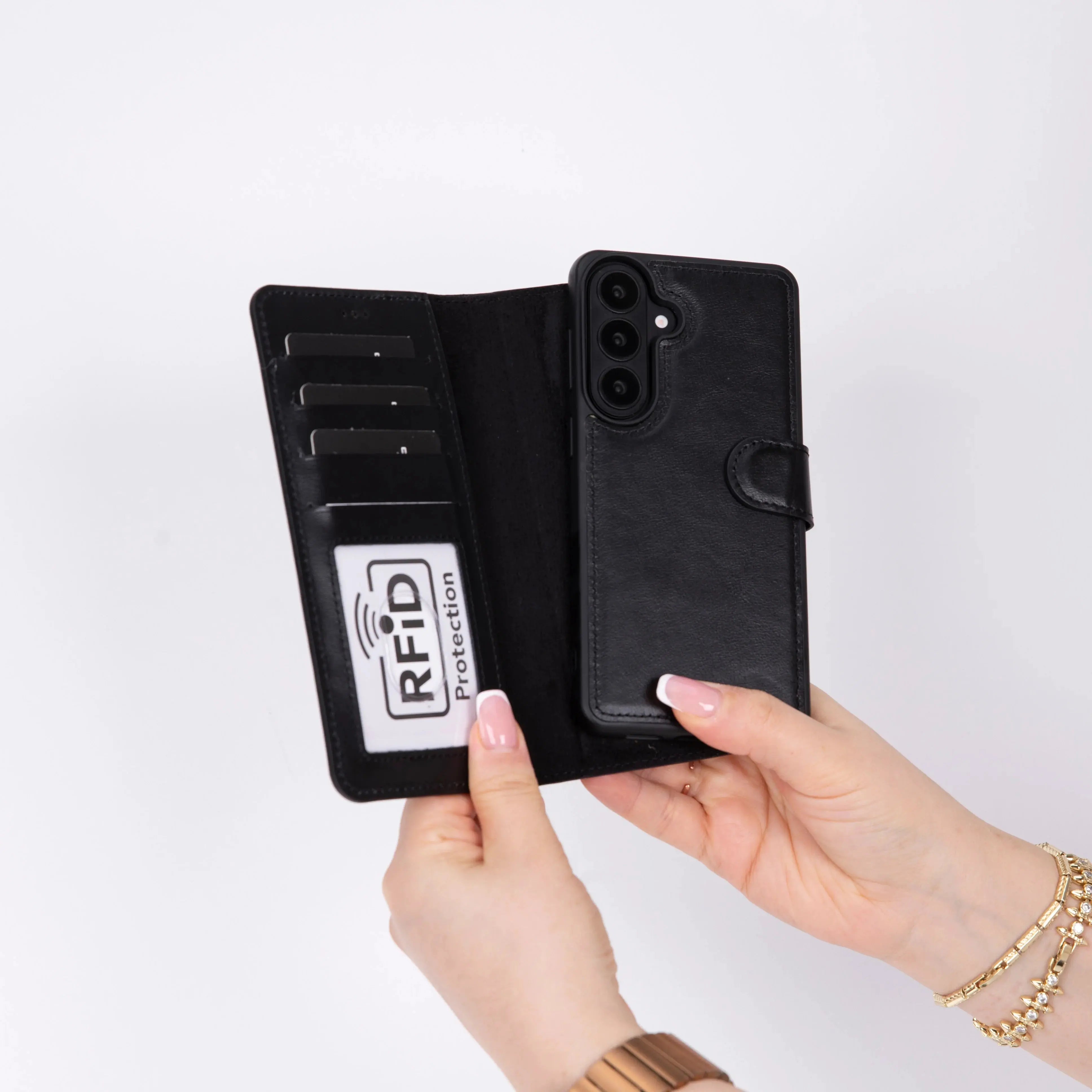 Samsung Galaxy S26 Plus Leather Wallet Case Detachable RFID – Magic