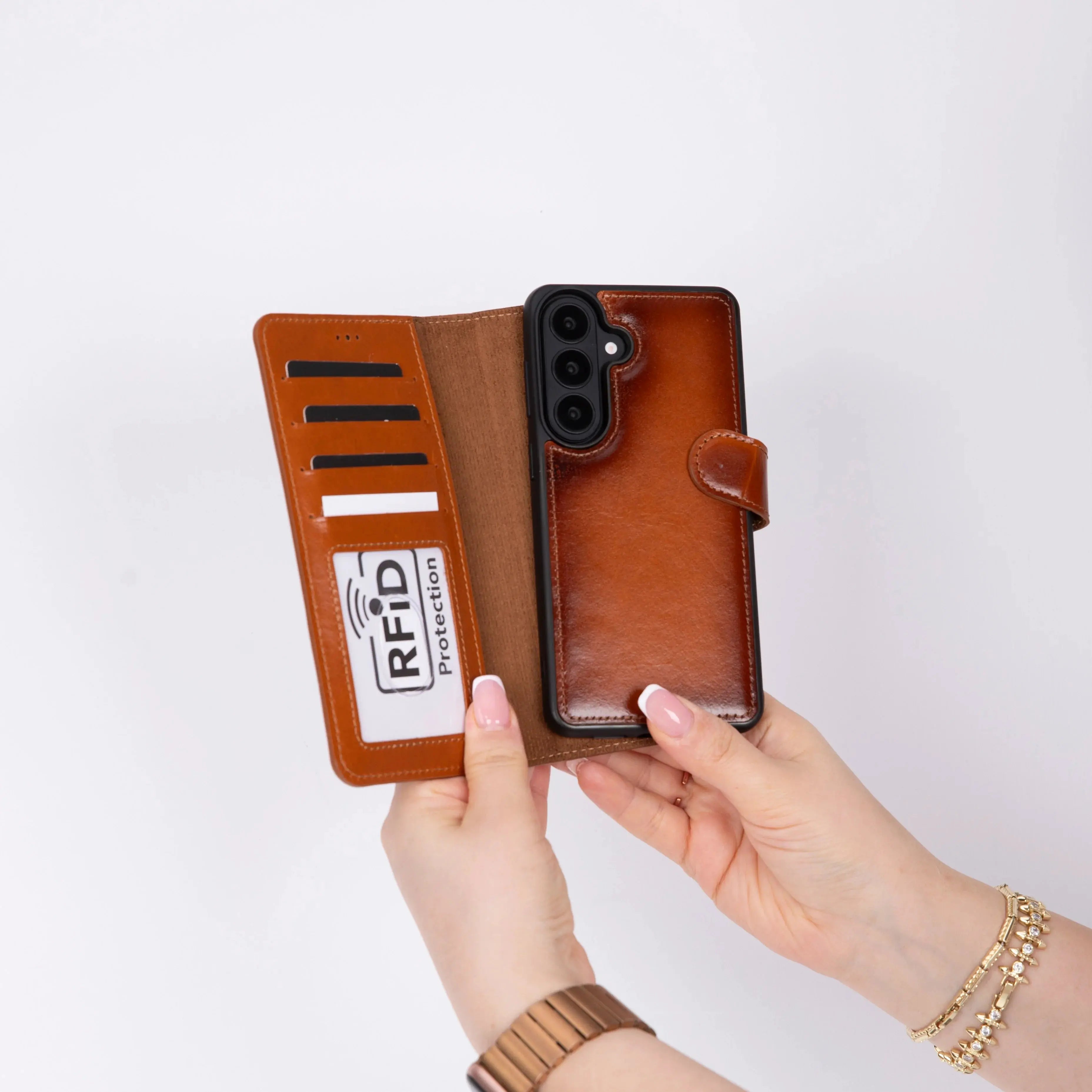 Samsung Galaxy S26 Plus Leather Wallet Case Detachable RFID – Magic