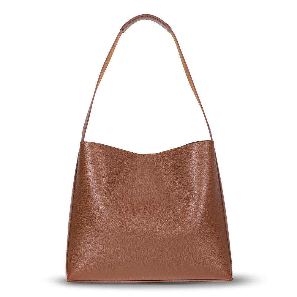 Stella Leather Women’s Tote Bag – Genuine Leather Shoulder Bag for Everyday Elegance | Minimal & Handcrafted