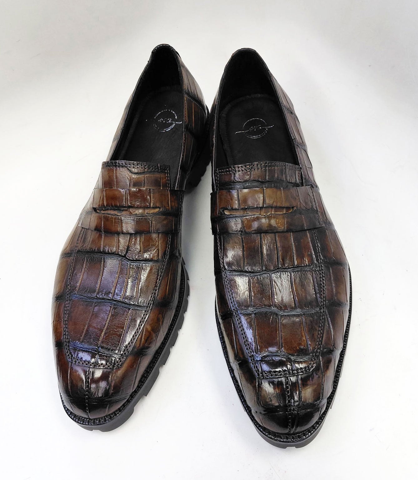 Maurice Carolina Custom Made Alligator Loafer - Brown